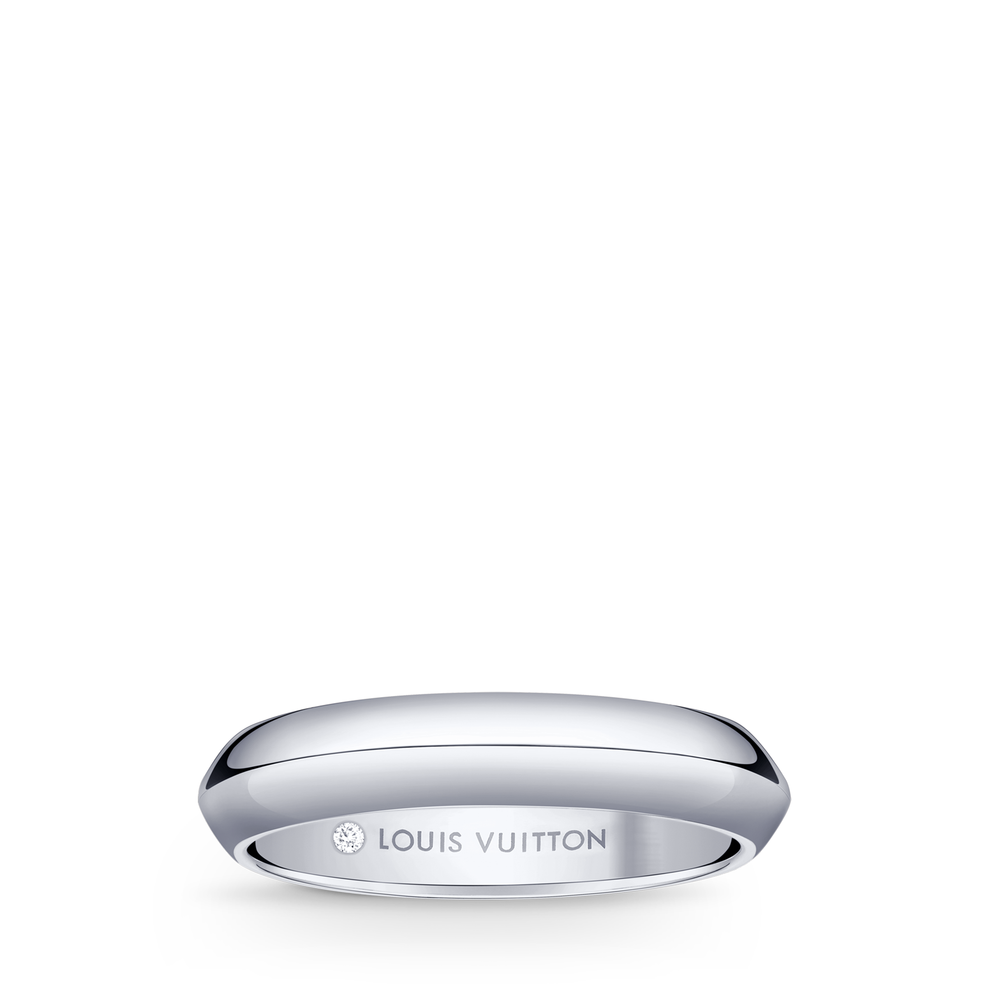 LV Diamonds 4毫米婚戒 - 配鉑金  in 珠寶系列
