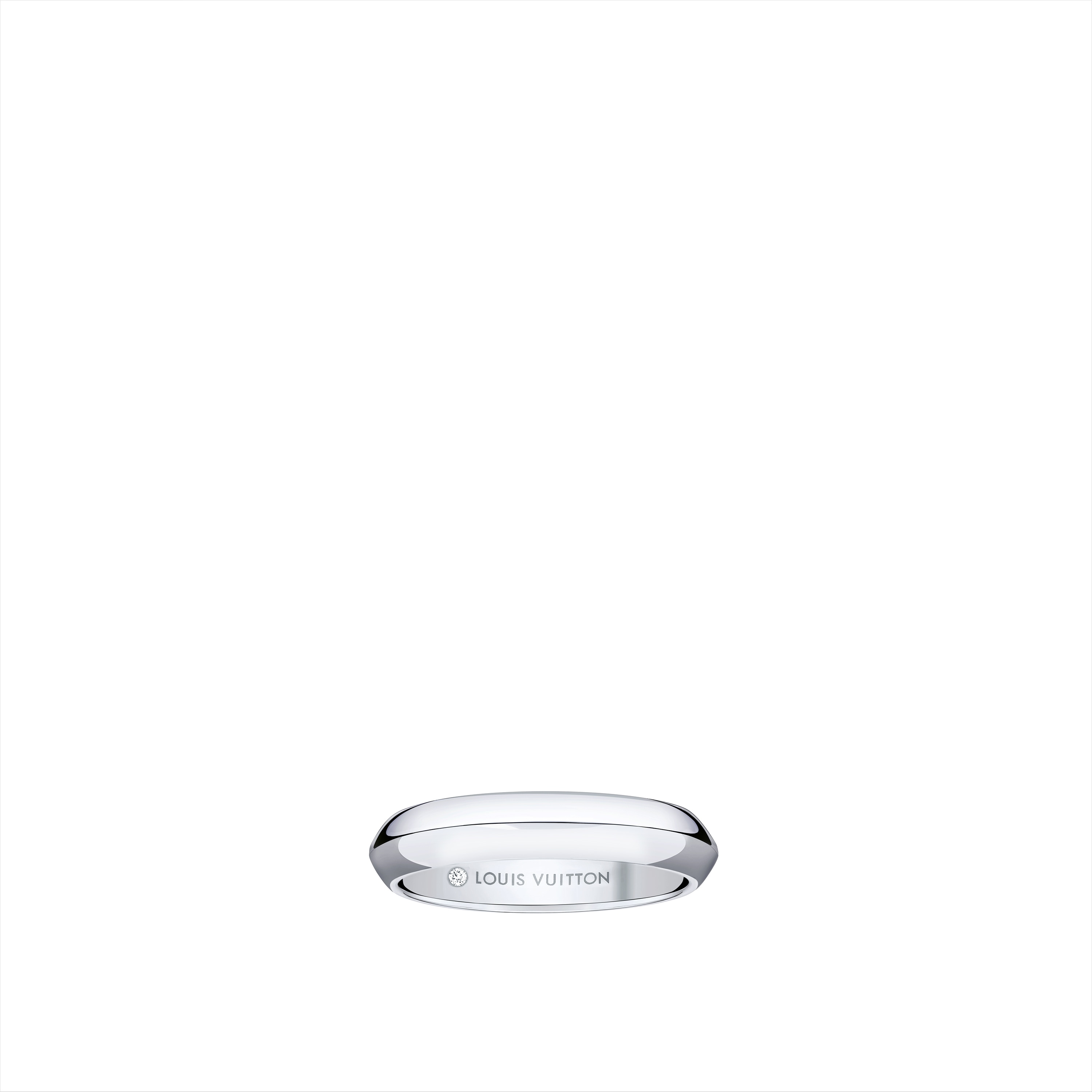 LV Diamonds 4毫米婚戒 - 配鉑金  in 珠寶系列