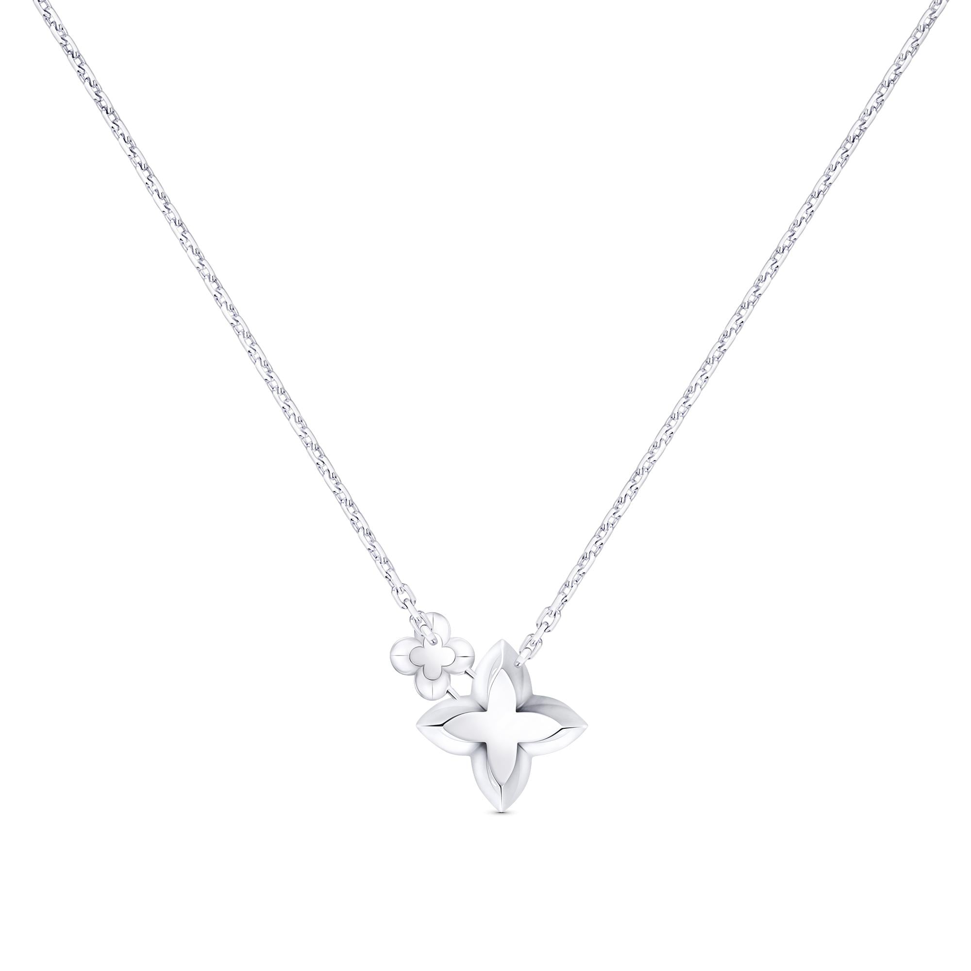 LV Diamonds 雙吊墜 - 配圓形明亮式切割鑽石  in 珠寶系列