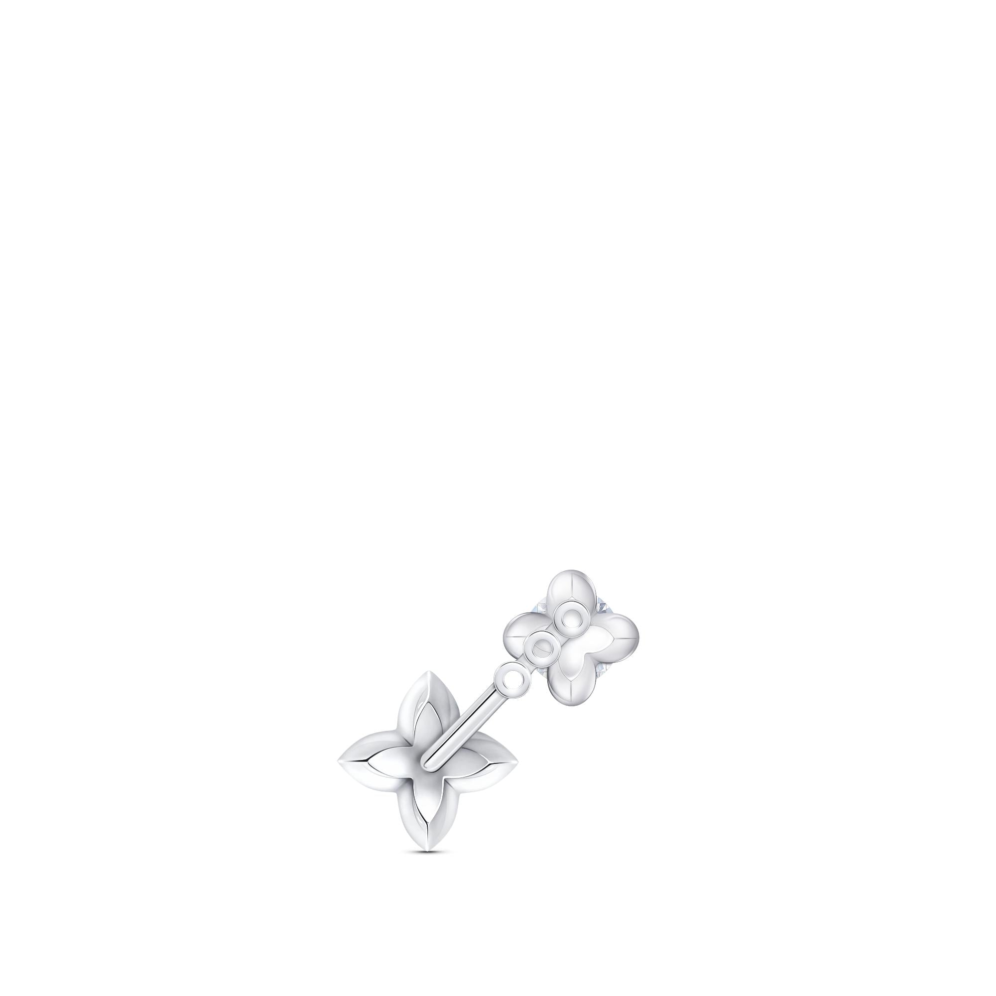 LV Diamonds 單枚雙耳釘 - 配圓形明亮式切割鑽石  in 珠寶系列