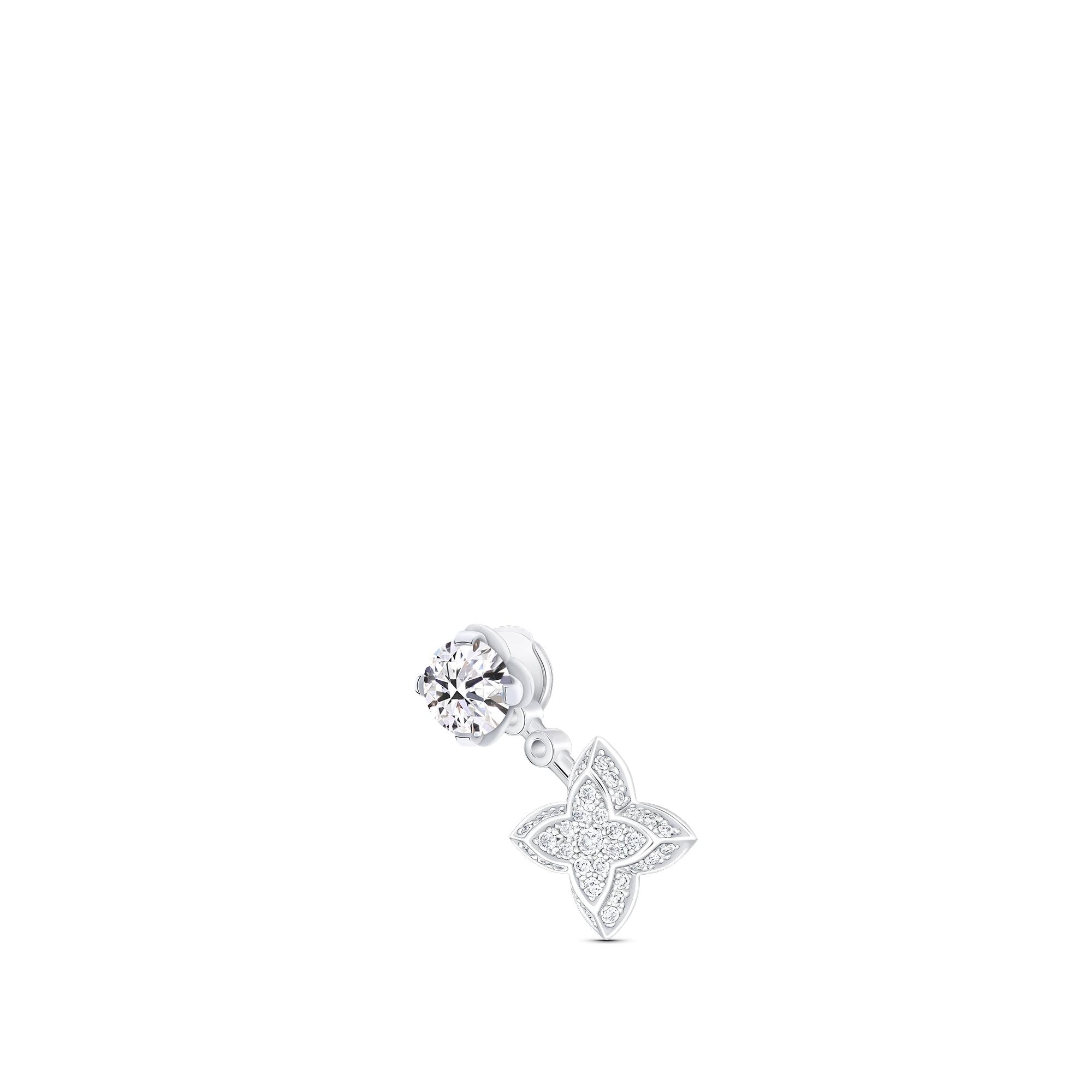 LV Diamonds 單枚雙耳釘 - 配圓形明亮式切割鑽石  in 珠寶系列