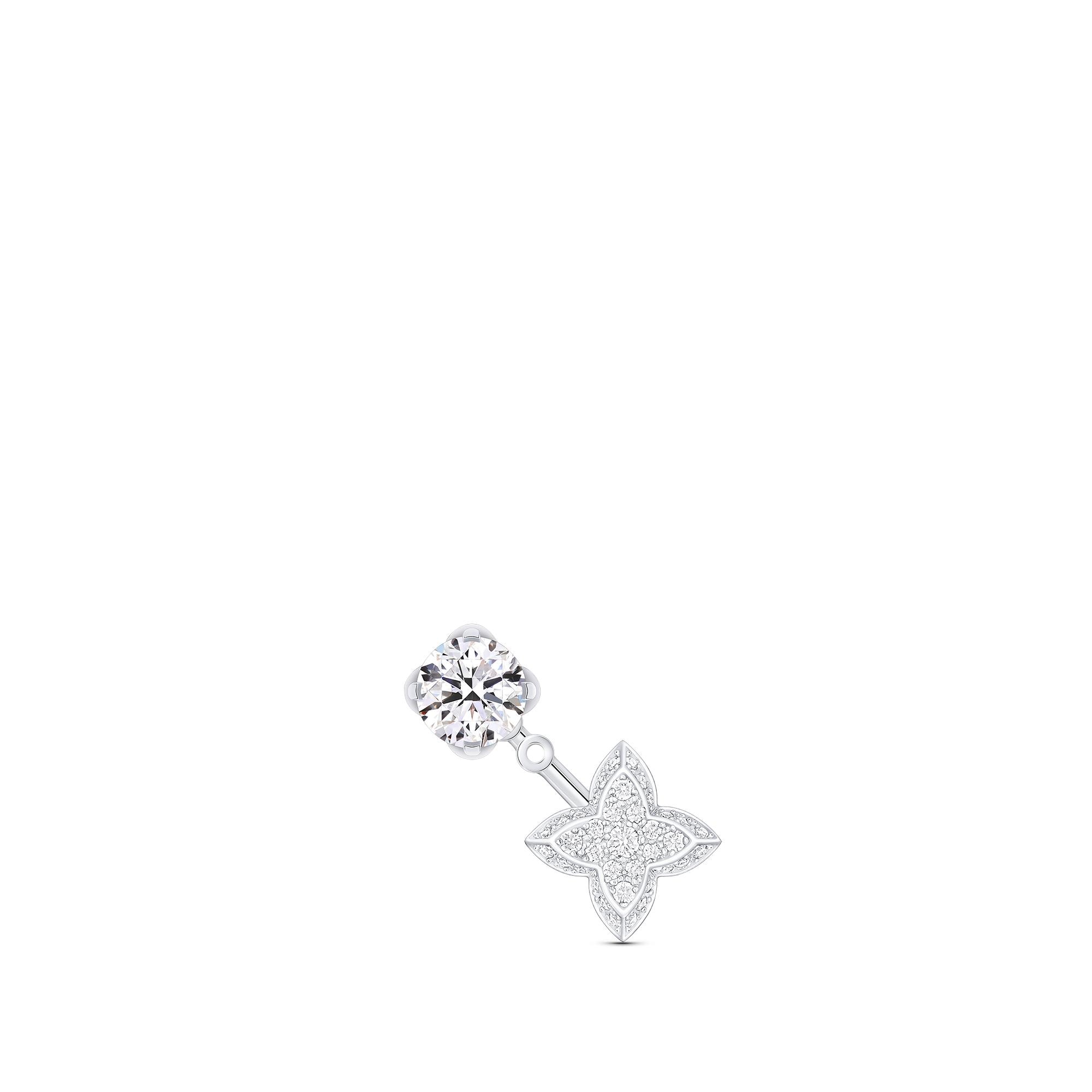 LV Diamonds 單枚雙耳釘 - 配圓形明亮式切割鑽石  in 珠寶系列