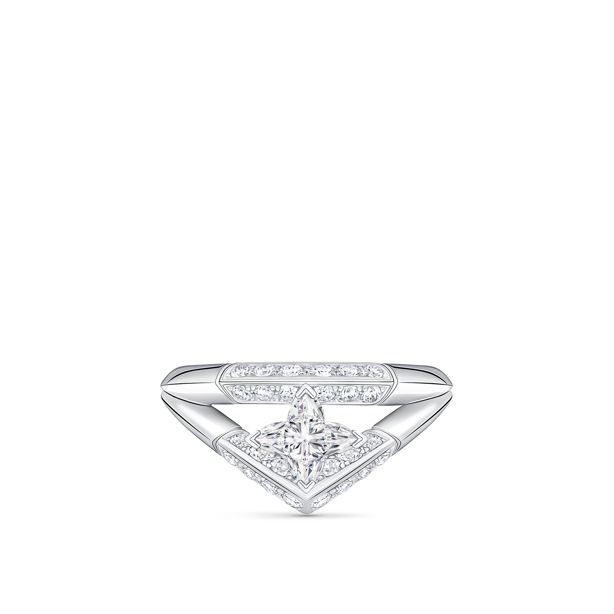 LV Diamonds Pavé 雙戒指 - 配 LV Monogram Star 切割鑽石  in 珠寶系列