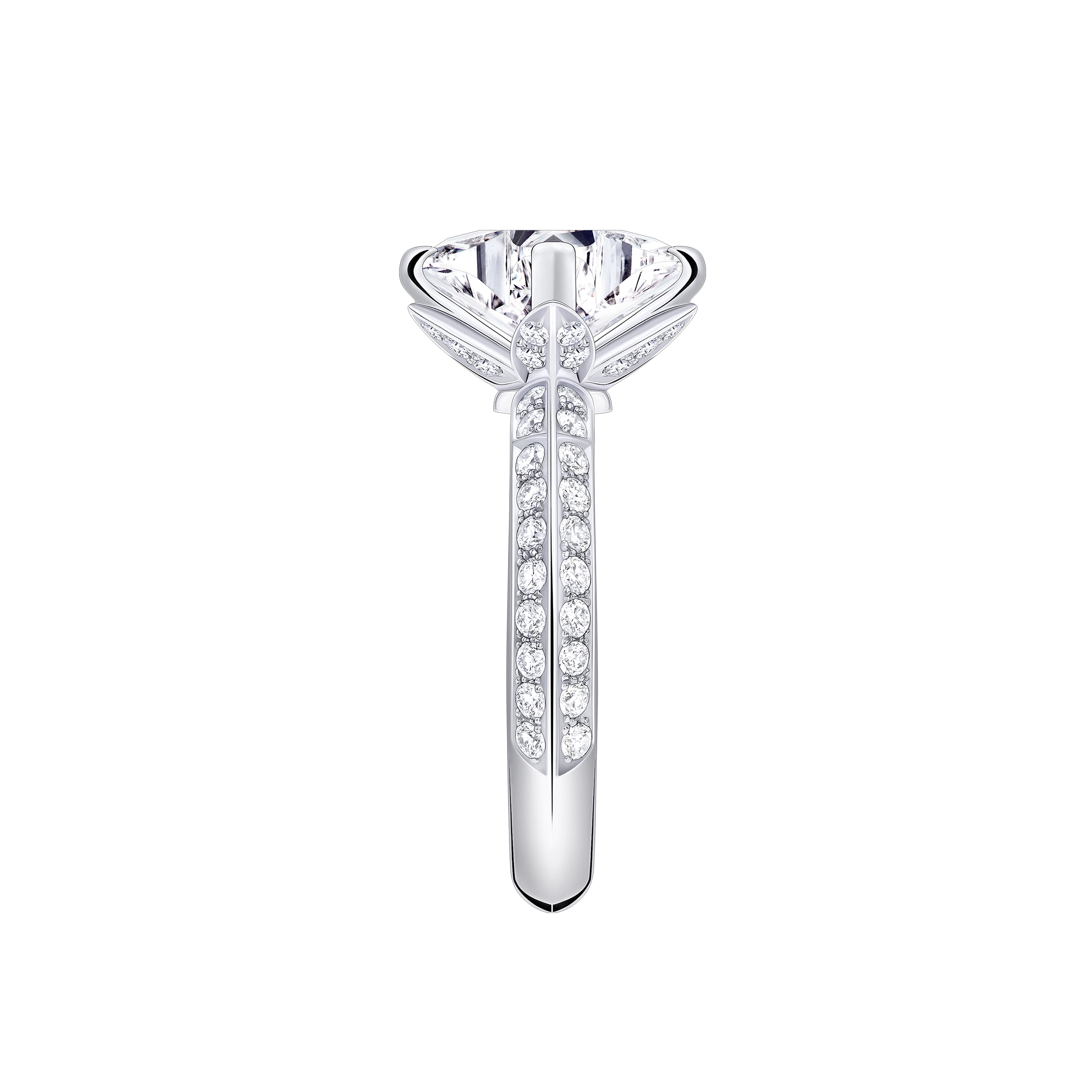LV Diamonds Pavé Solitaire 戒指 - 配LV Monogram Star 切割鑽石  in 珠寶系列