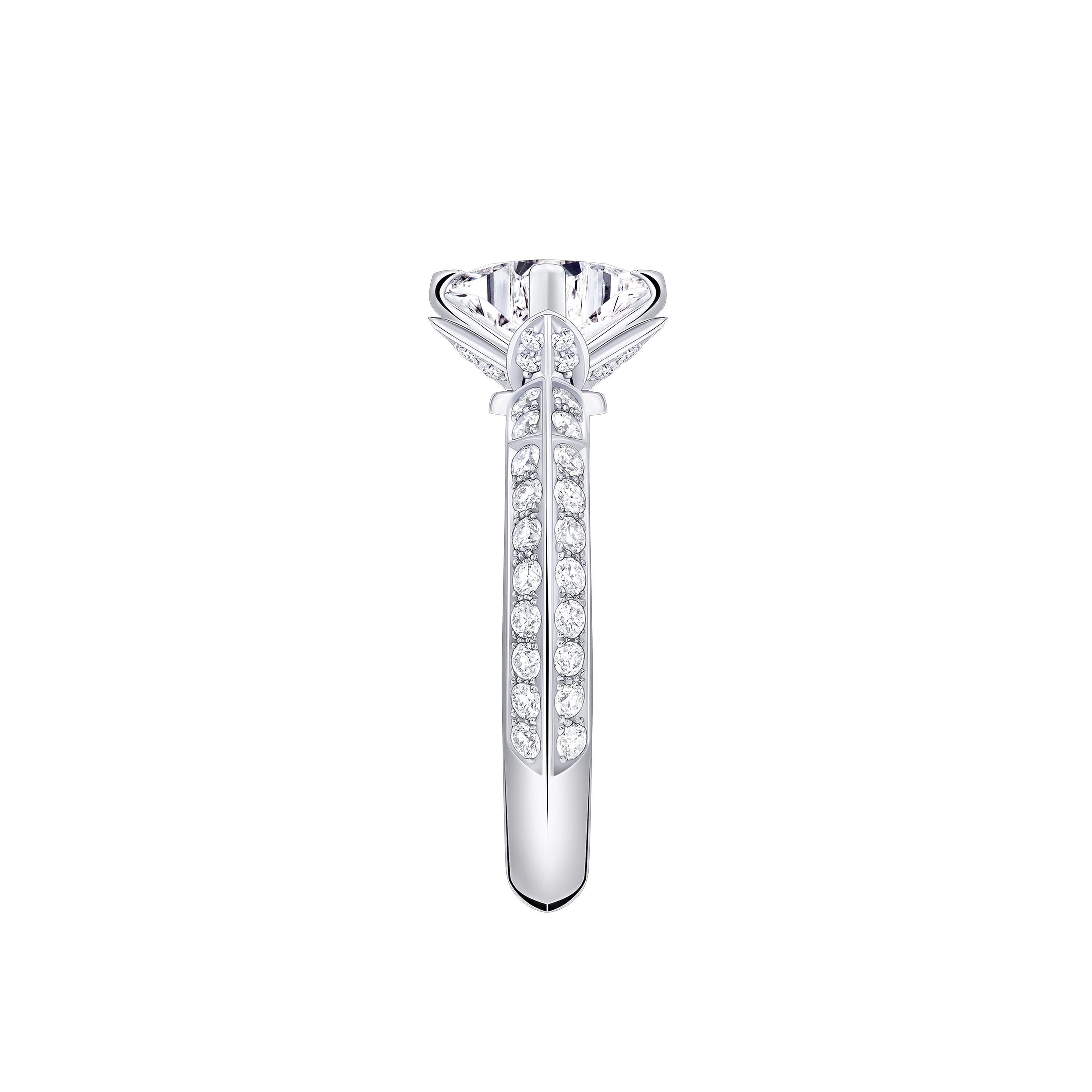 LV Diamonds Pavé Solitaire 戒指 - 配LV Monogram Star 切割鑽石  in 珠寶系列