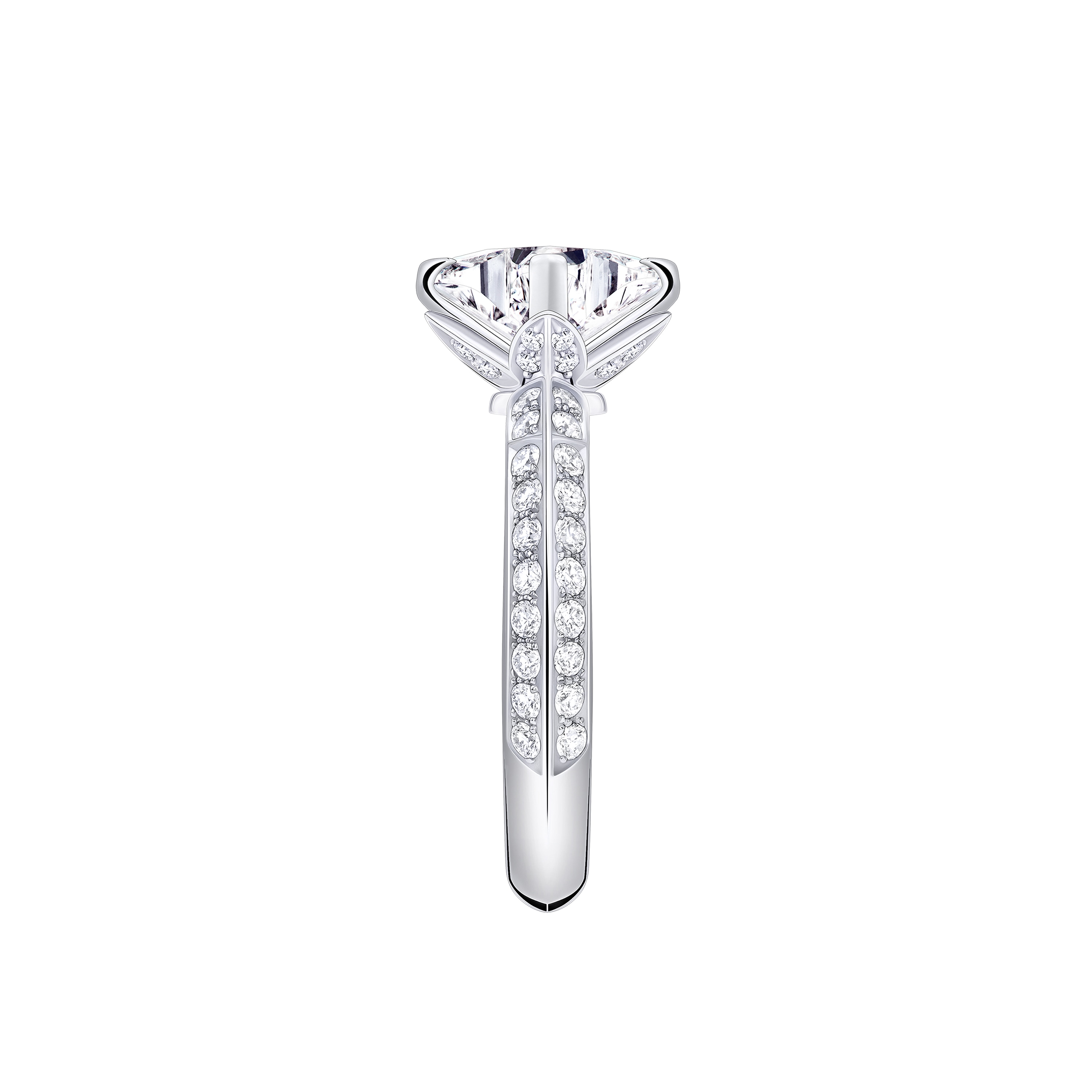 LV Diamonds Pavé Solitaire 戒指 - 配LV Monogram Star 切割鑽石  in 珠寶系列