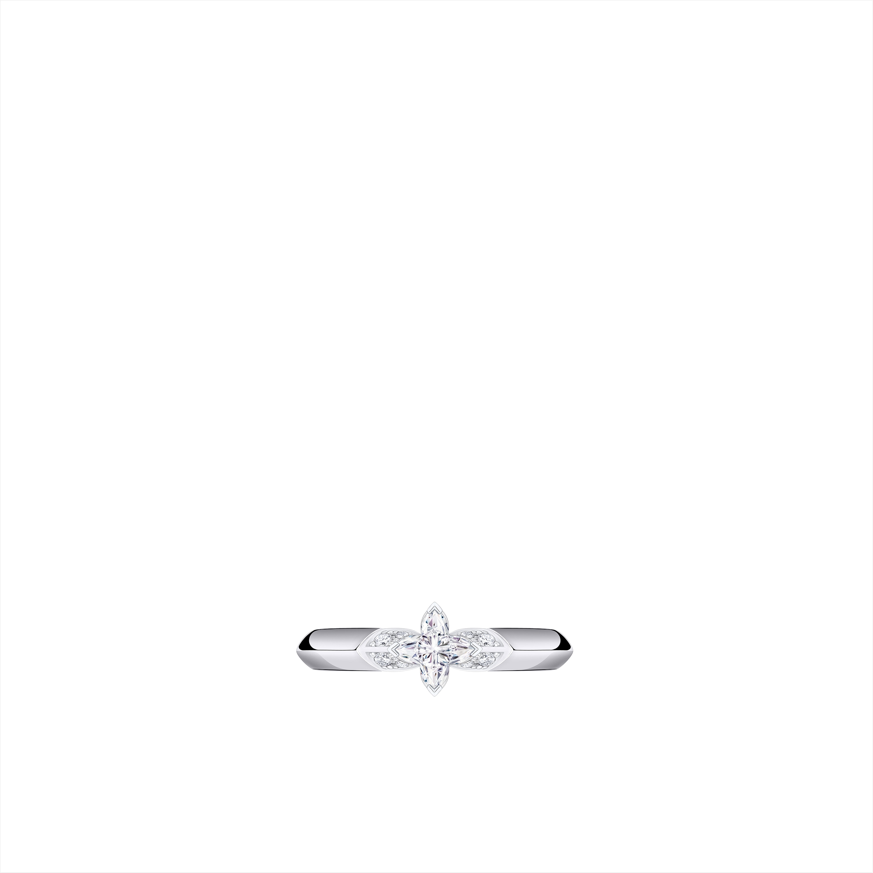 LV Diamonds Solitaire 戒指 - 配 LV Monogram Star 切割鑽石  in 珠寶系列