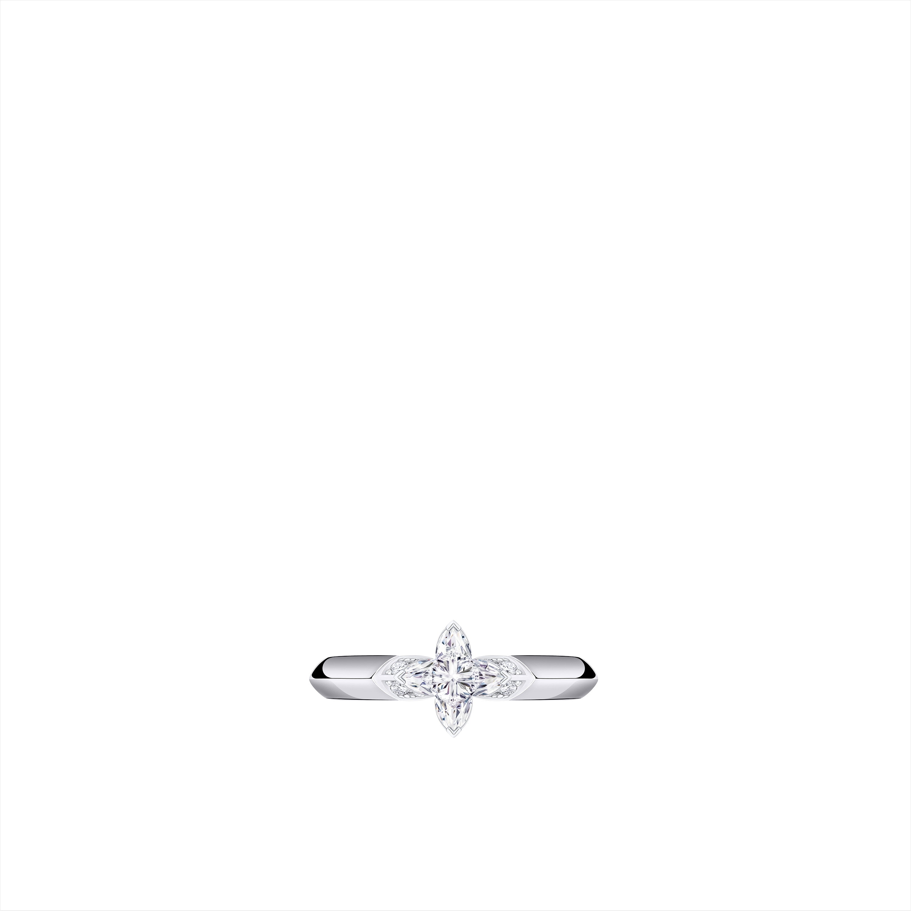 LV Diamonds Solitaire 戒指 - 配 LV Monogram Star 切割鑽石  in 珠寶系列