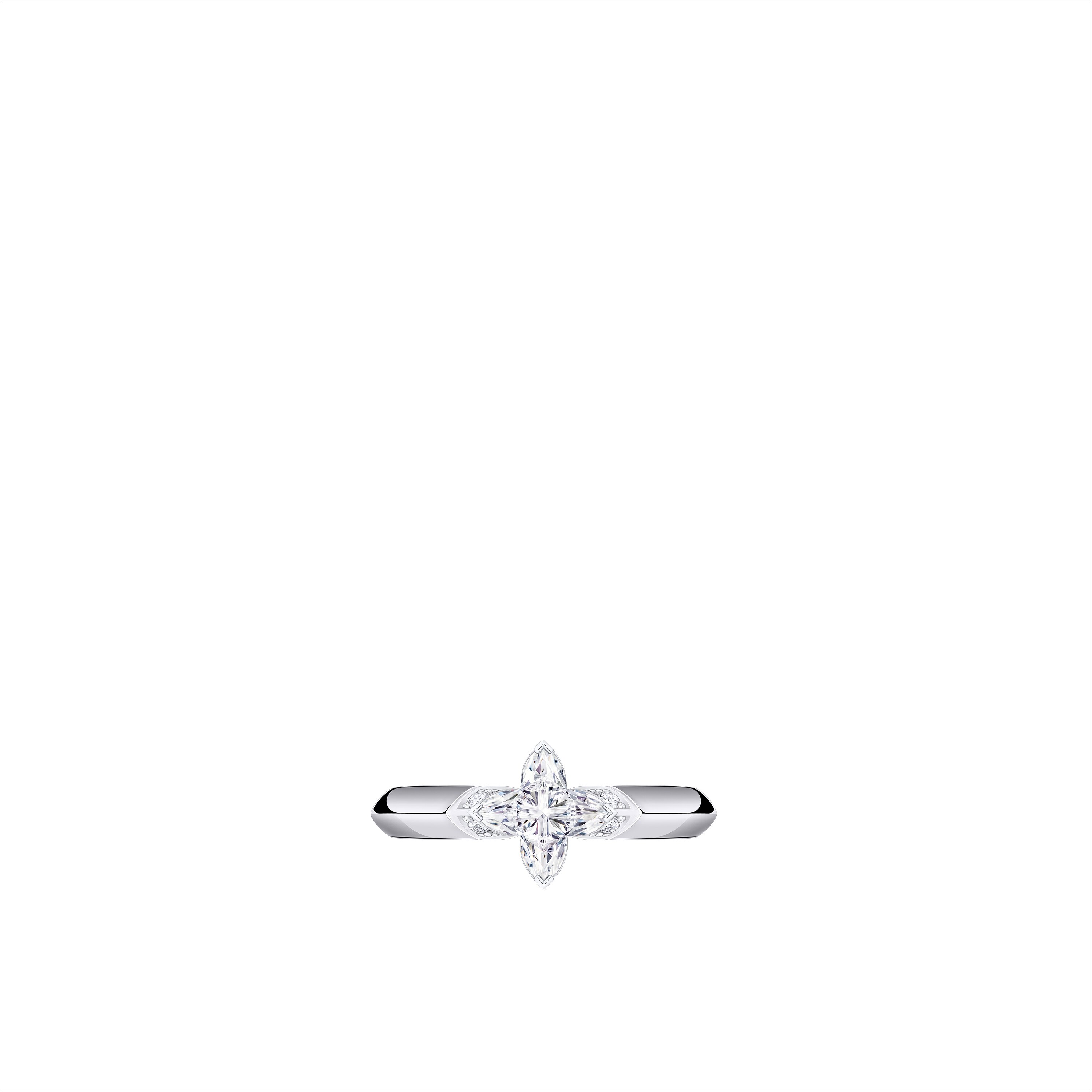 LV Diamonds Solitaire 戒指 - 配 LV Monogram Star 切割鑽石  in 珠寶系列