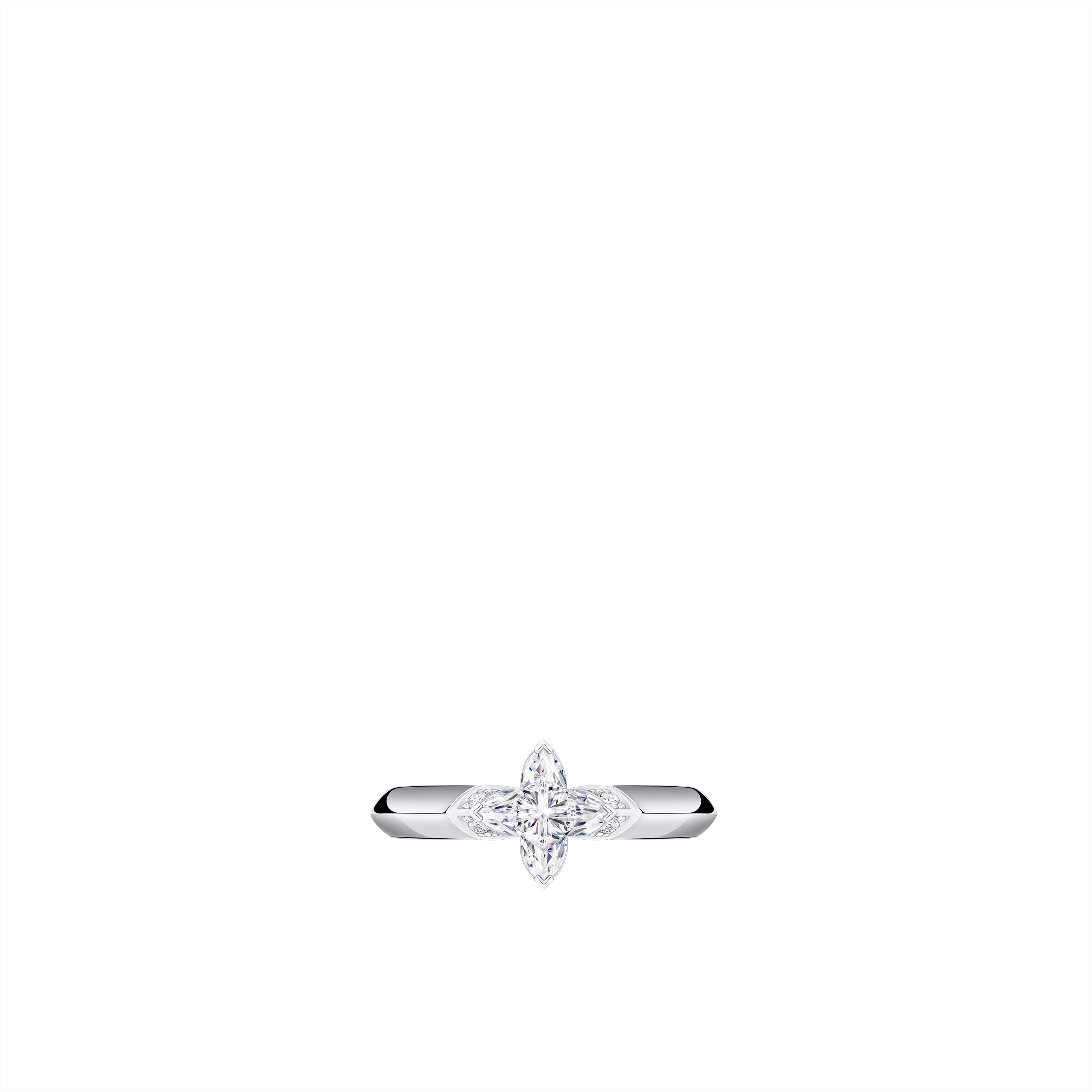 LV Diamonds Solitaire 戒指 - 配 LV Monogram Star 切割鑽石  in 珠寶系列