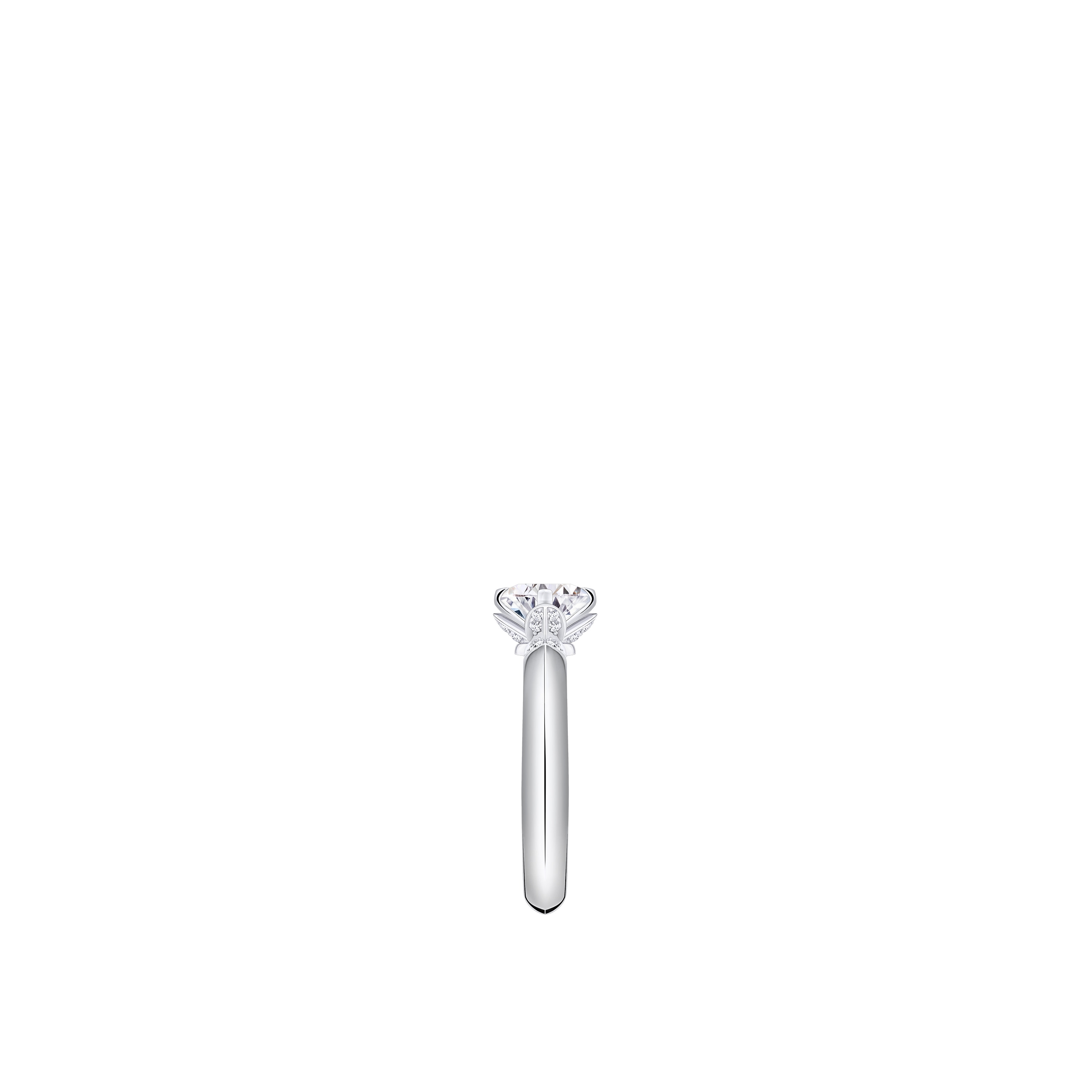 LV Diamonds 單顆寶石戒指- 配圓形明亮式切割鑽石  in 珠寶系列