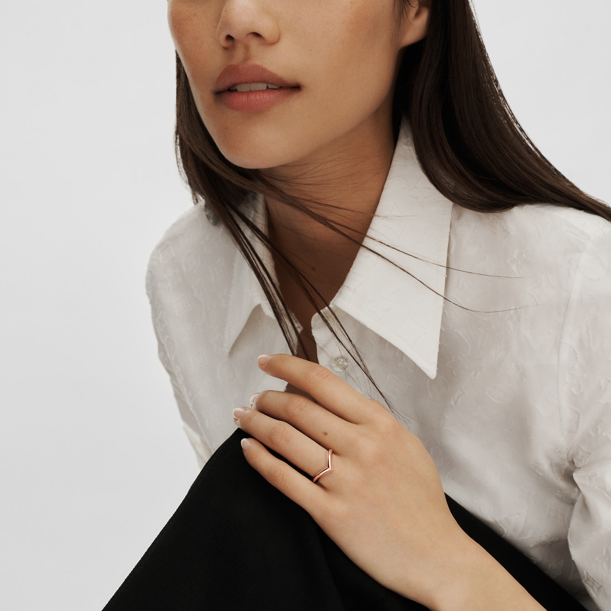 LV Diamonds V 戒指 - 配玫瑰K金  in 珠寶系列