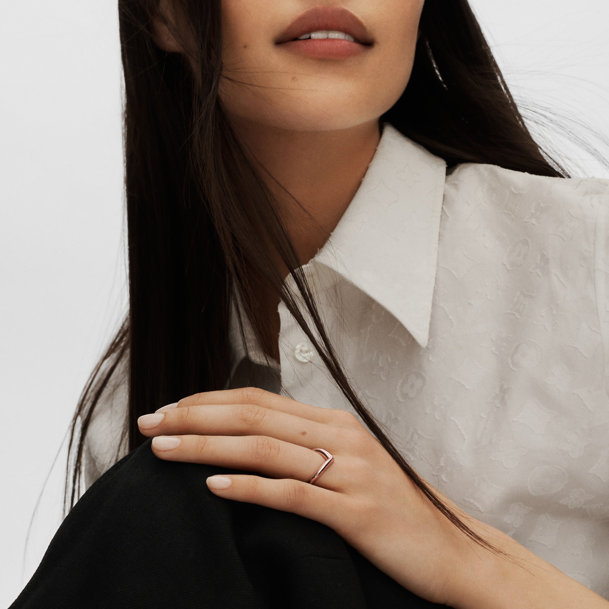 LV Diamonds V 戒指 - 配玫瑰K金  in 珠寶系列