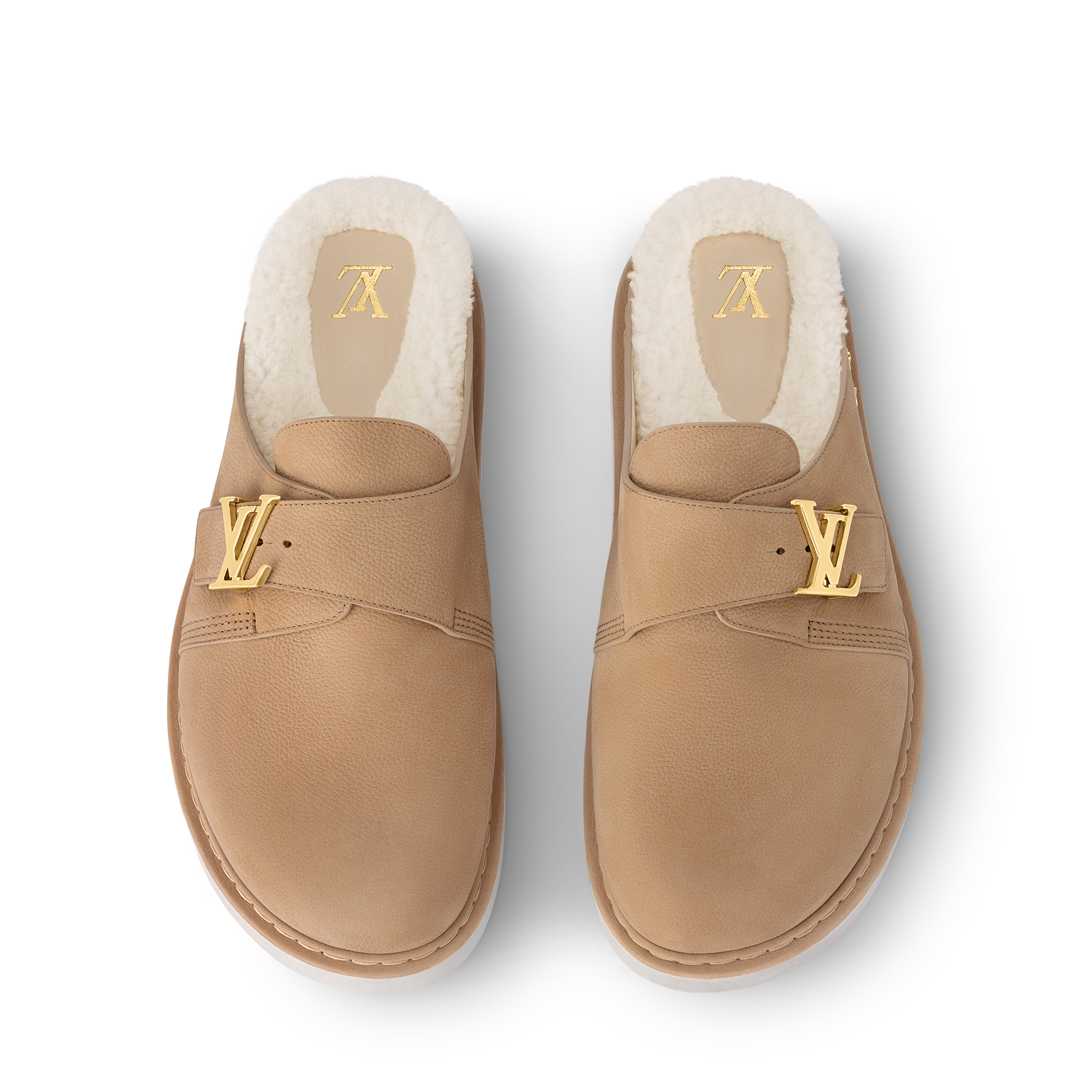 LV Easy 羊毛皮涼鞋  in 男士