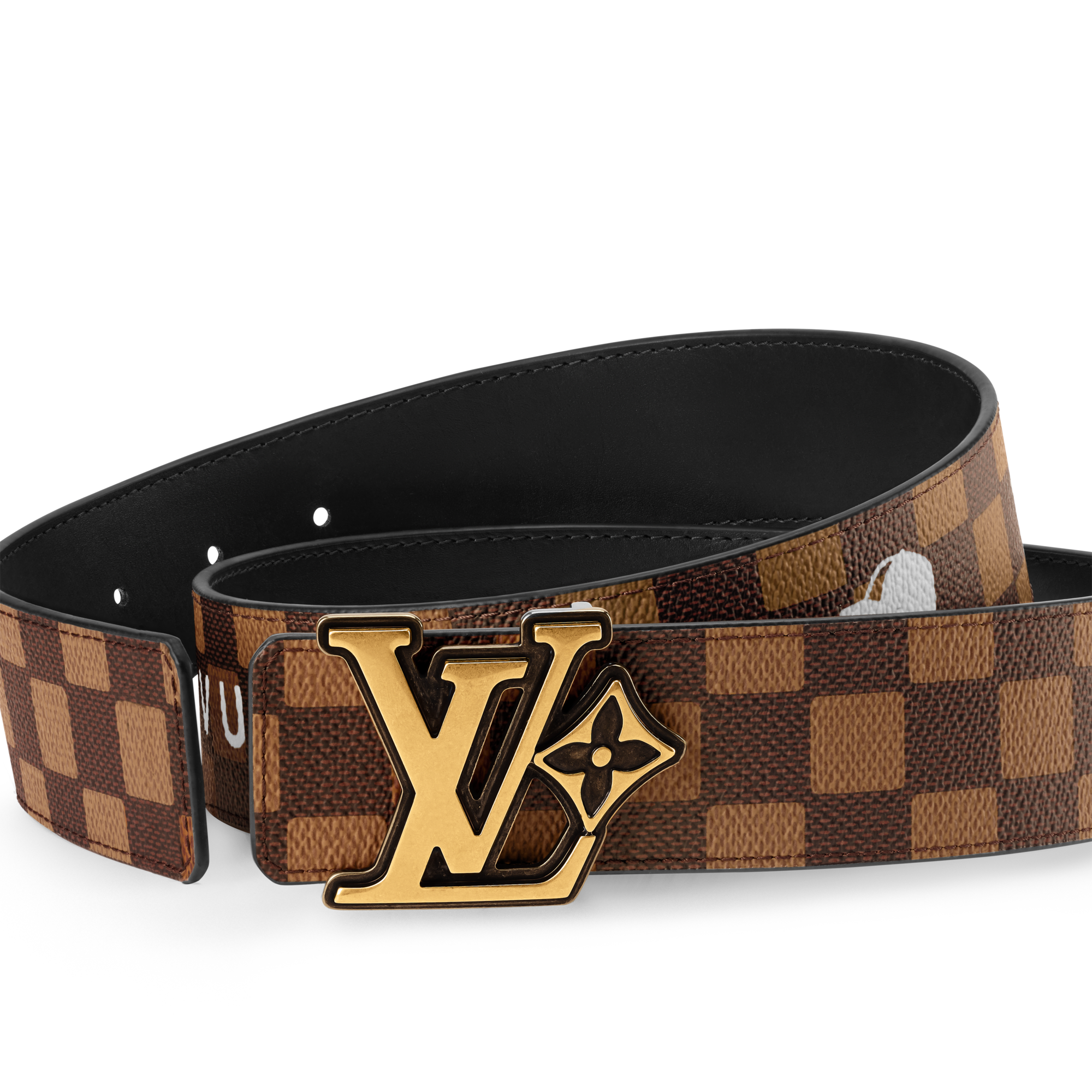 LV Flower Damier Phriendship 40毫米雙面皮帶  in 男士