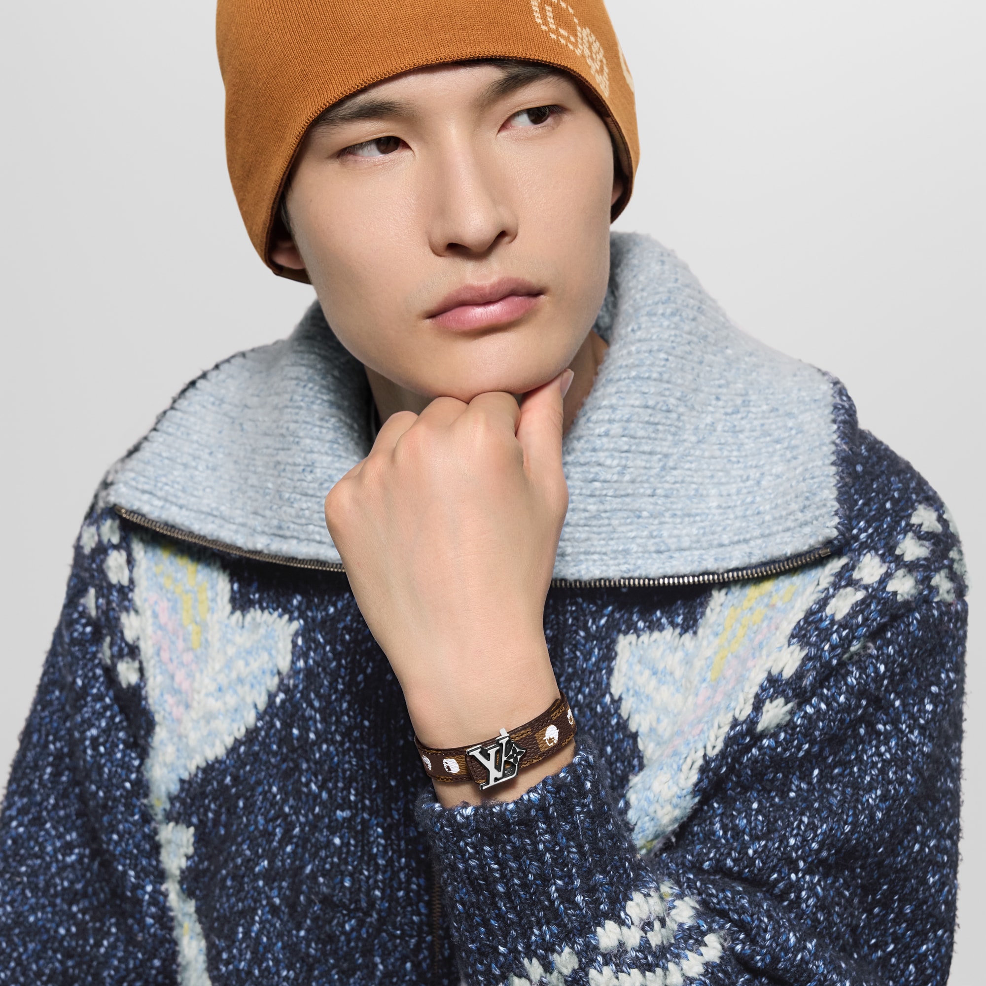 LV Flower Damier Phriendship 雙面皮帶  in 男士