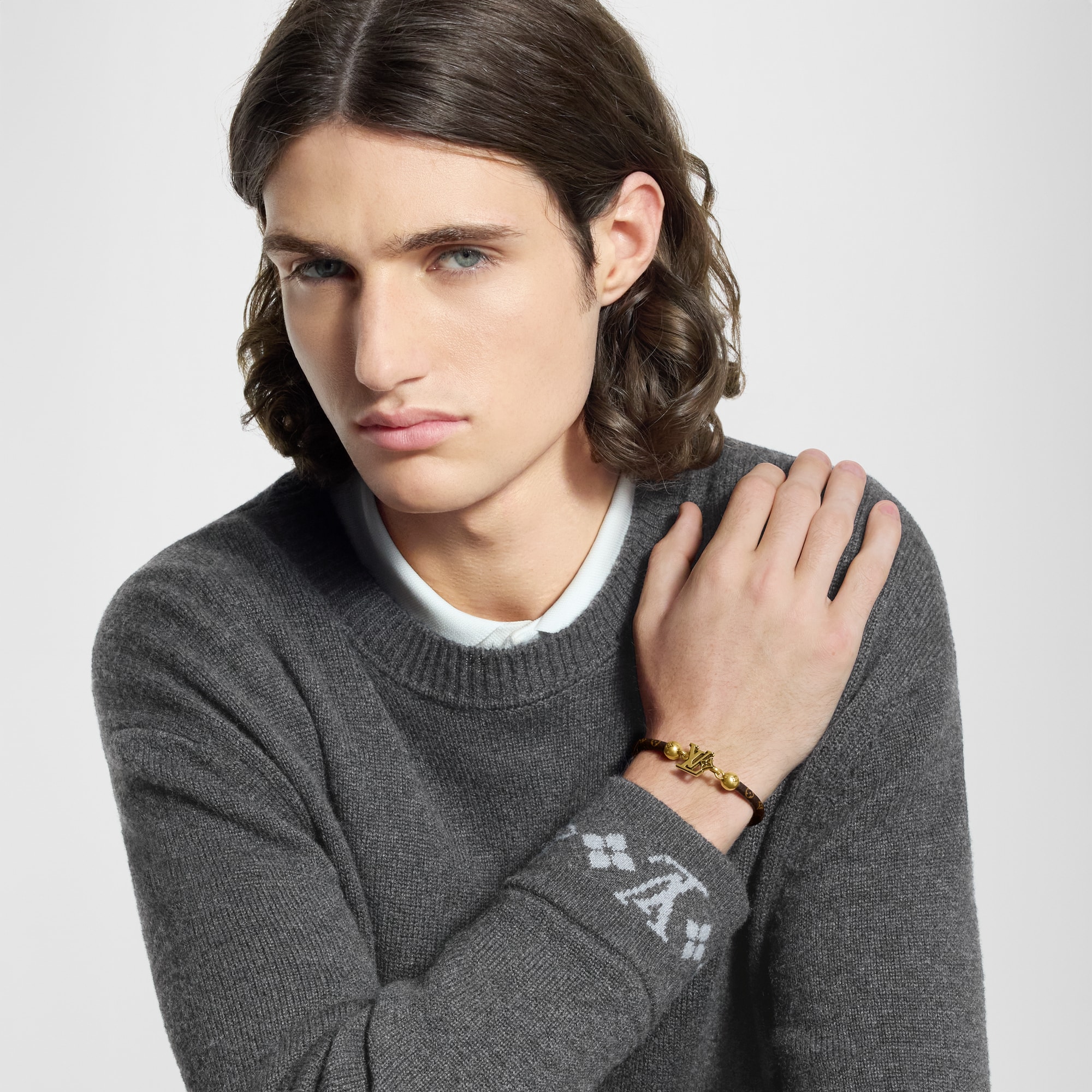 LV Flower 鉤扣手鐲  in 男士