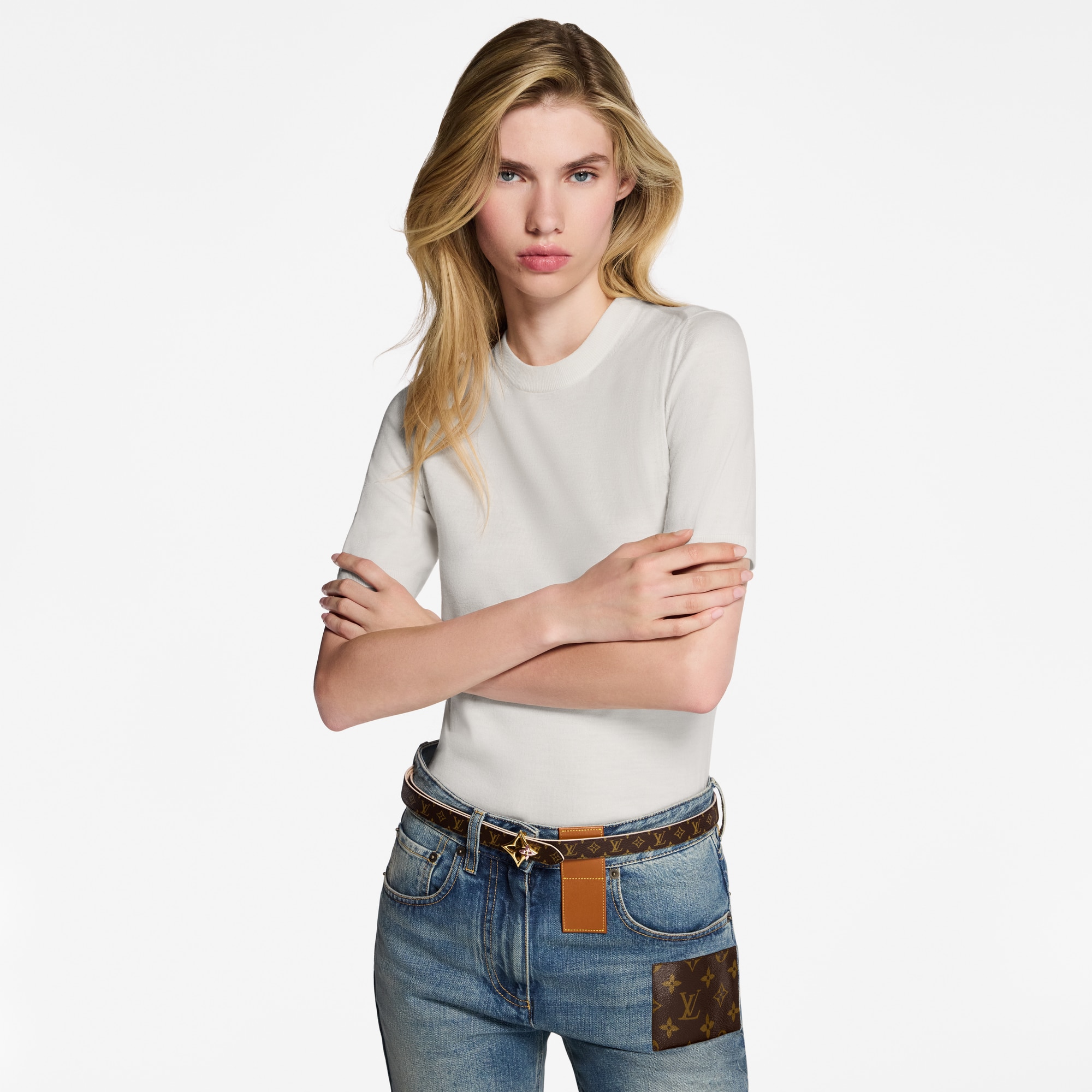 LV Flowergram 20毫米雙面皮帶  in 女士