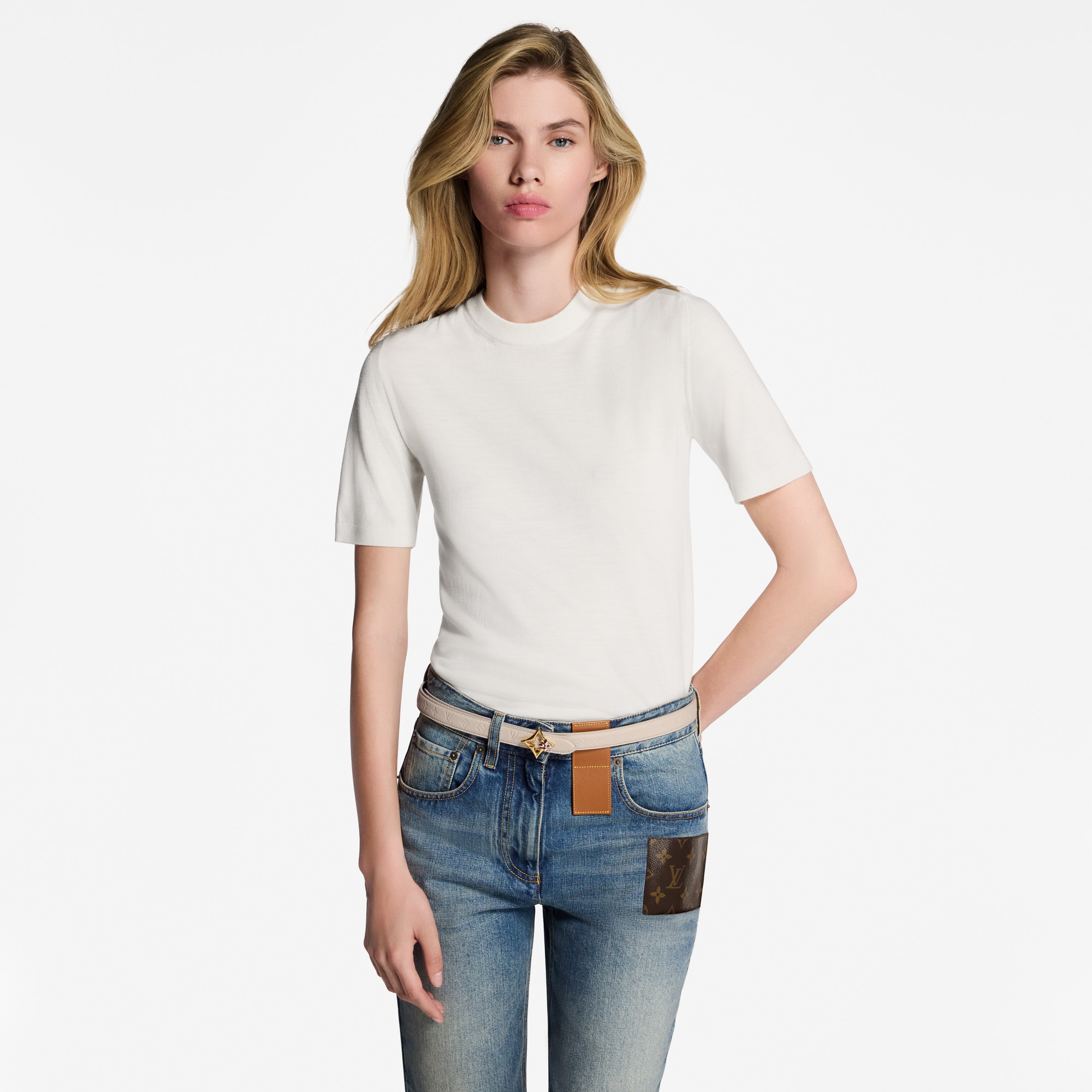 LV Flowergram 20毫米雙面皮帶  in 女士