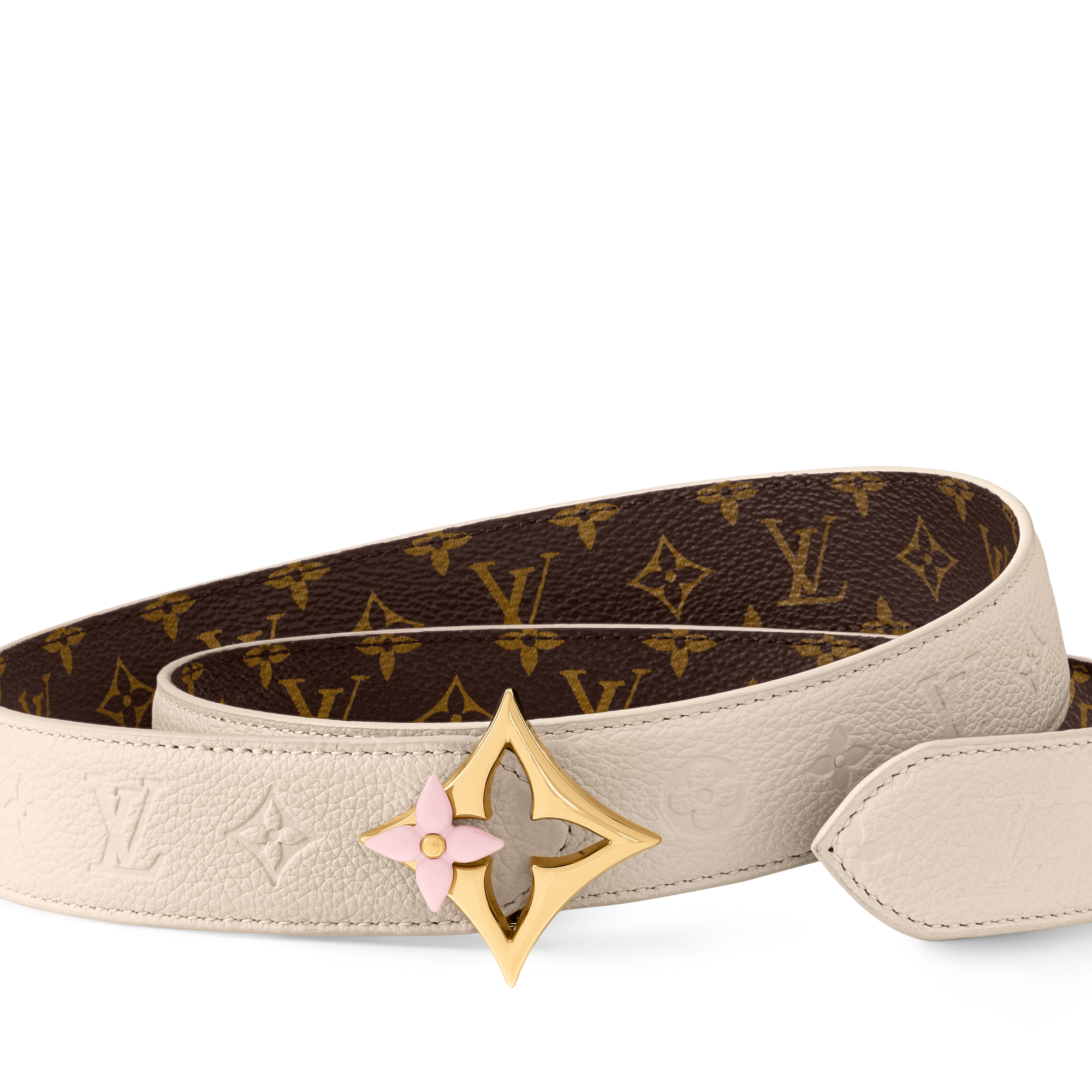LV Flowergram Enamel 30毫米雙面皮帶  in 女士