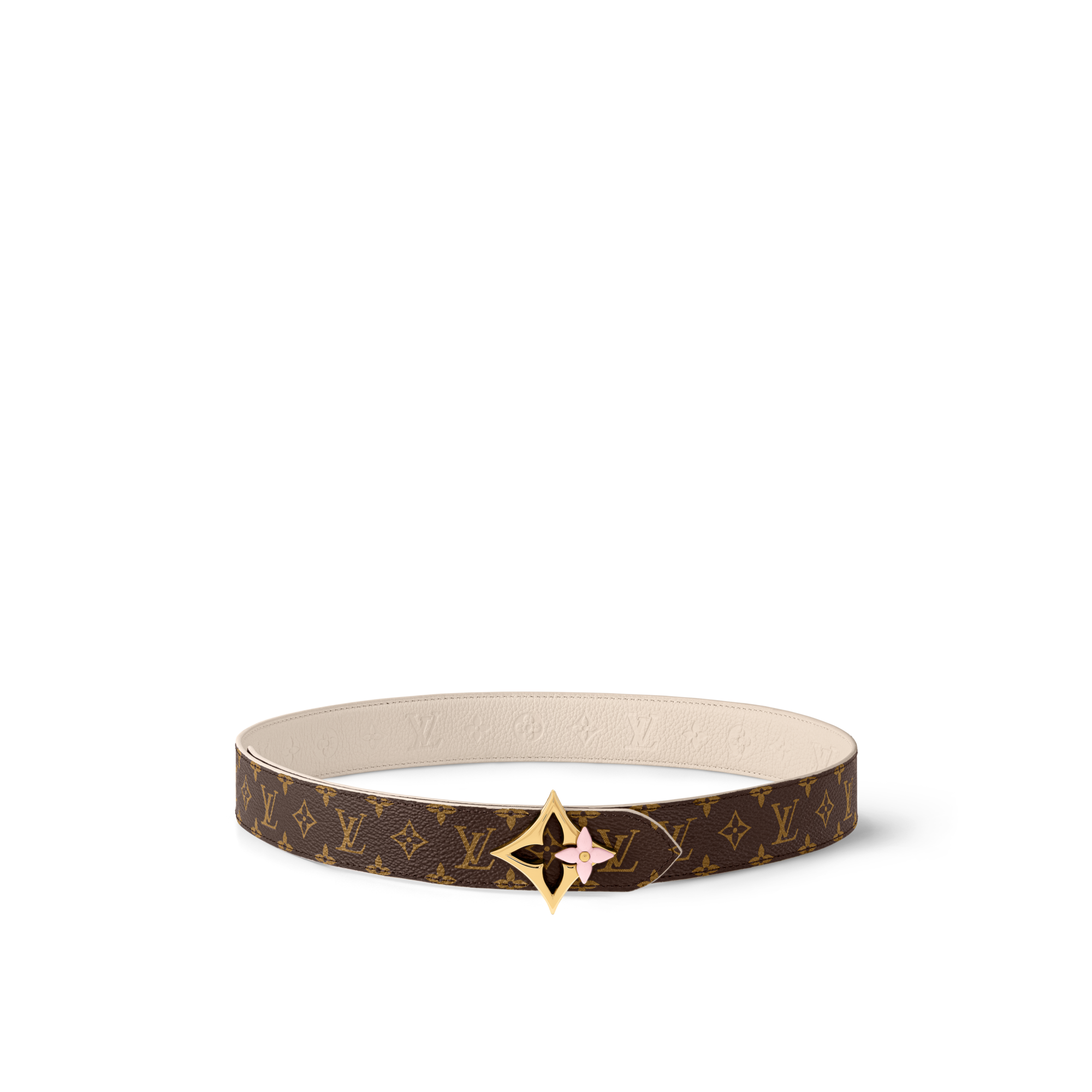 LV Flowergram Enamel 30毫米雙面皮帶  in 女士