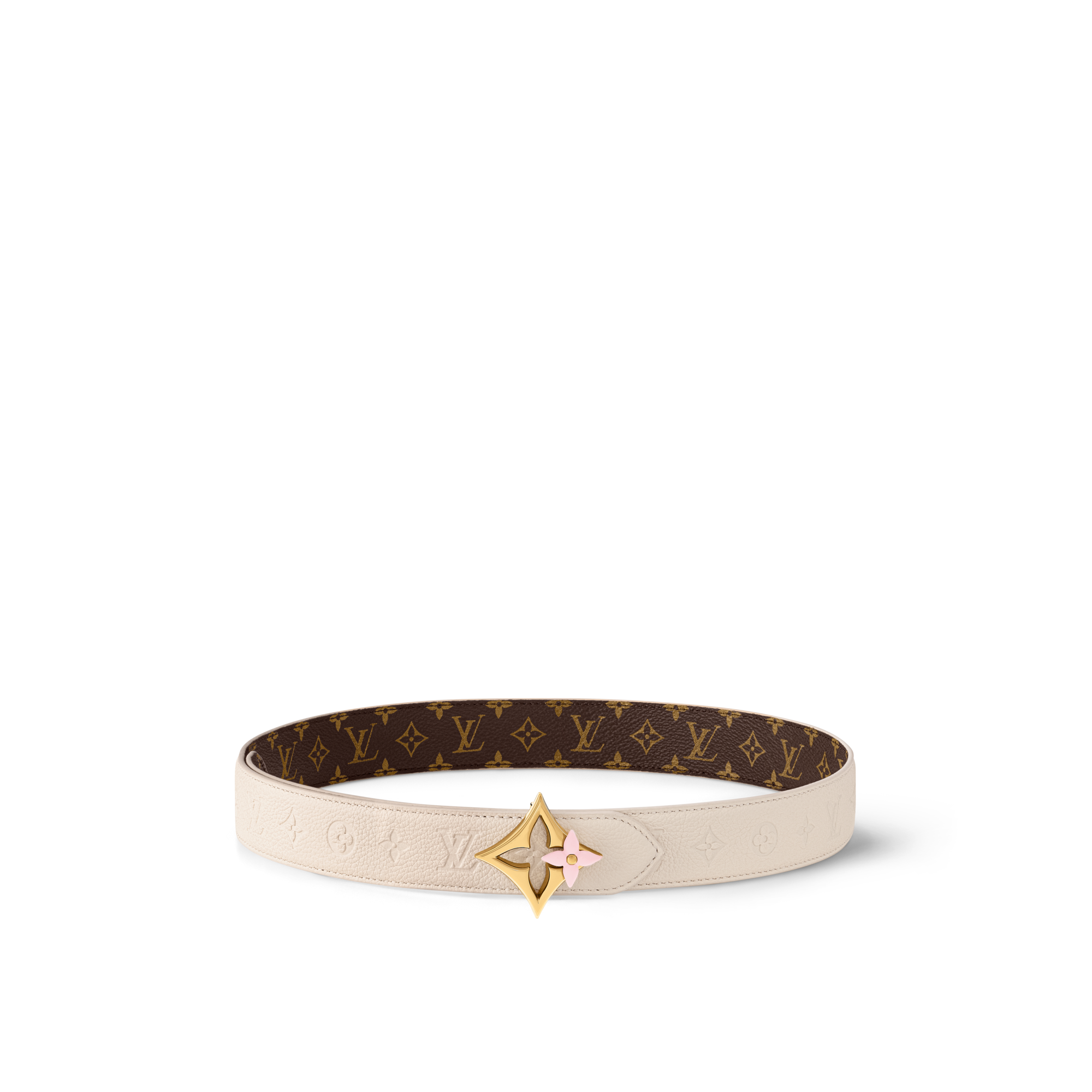 LV Flowergram Enamel 30毫米雙面皮帶  in 女士