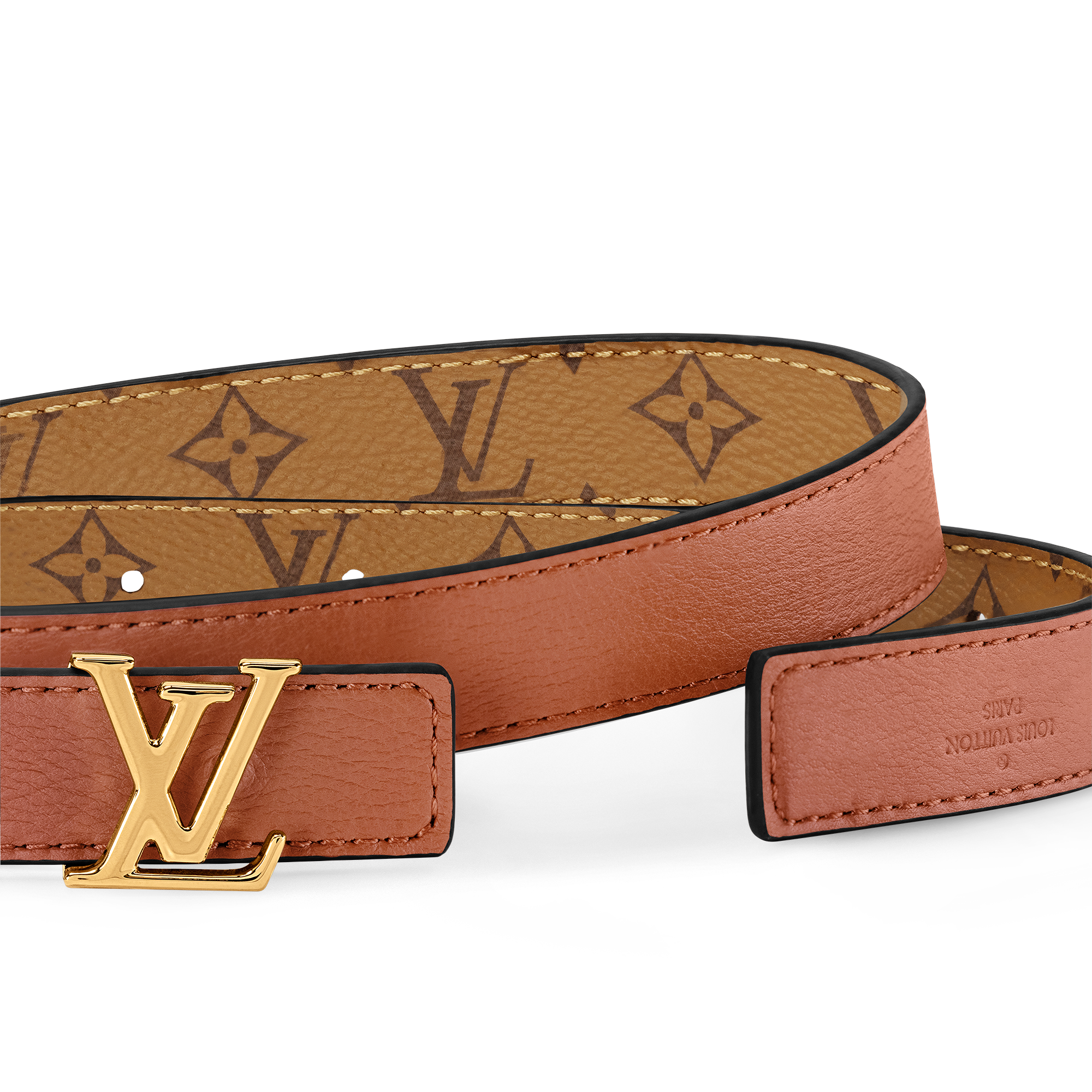 LV Iconic 20毫米雙面皮帶 Monogram 帆布 in 女士