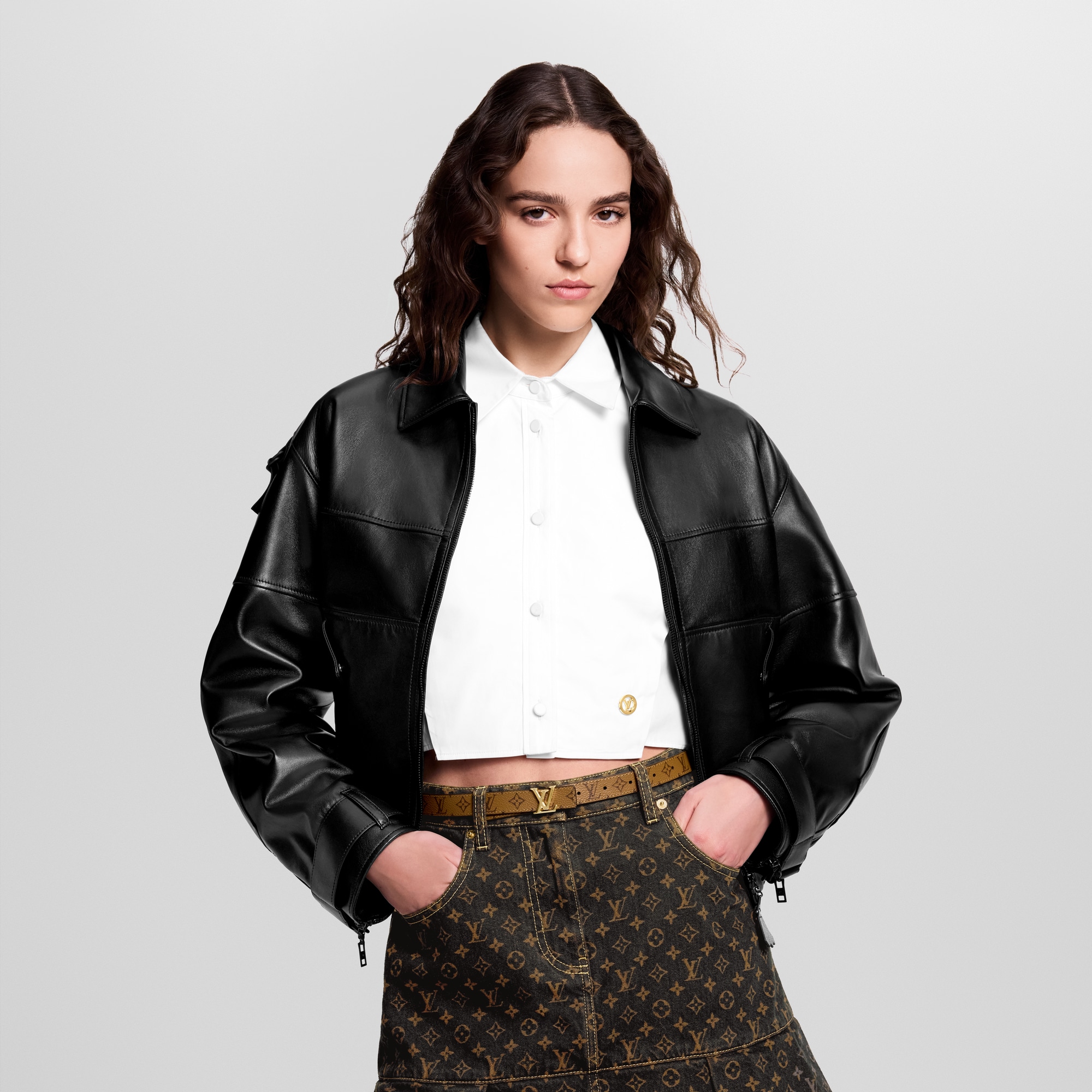 LV Iconic 20毫米雙面皮帶 Monogram 帆布 in 女士