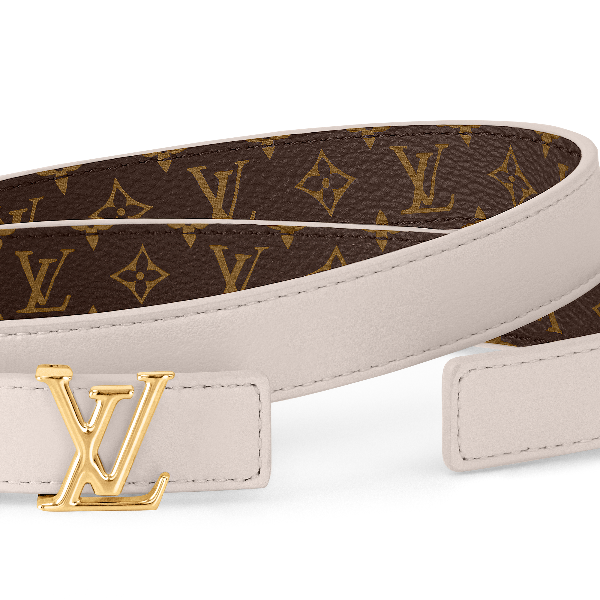 LV Iconic 20毫米雙面皮帶 Monogram 帆布 in 女士
