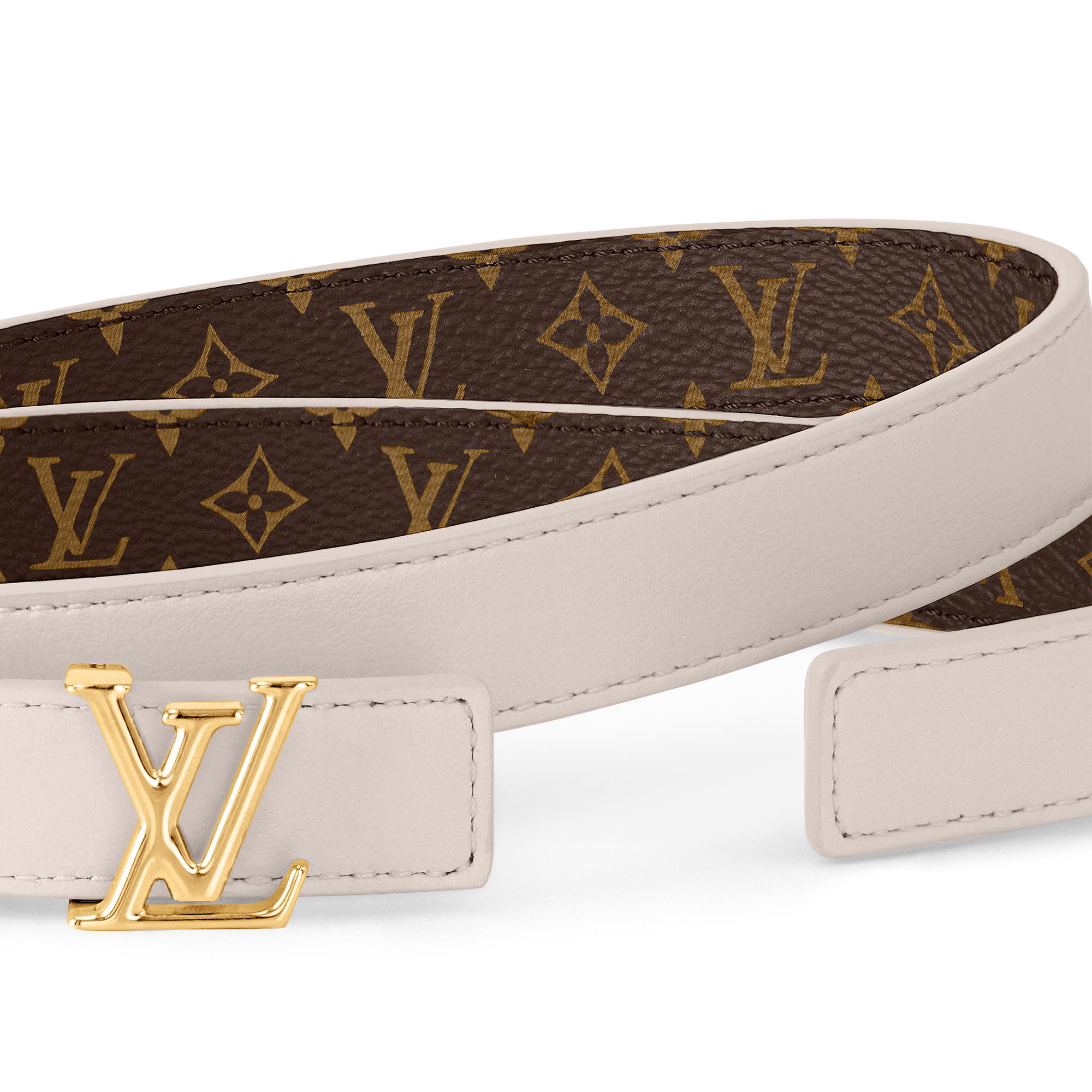 LV Iconic 20毫米雙面皮帶 Monogram 帆布 in 女士