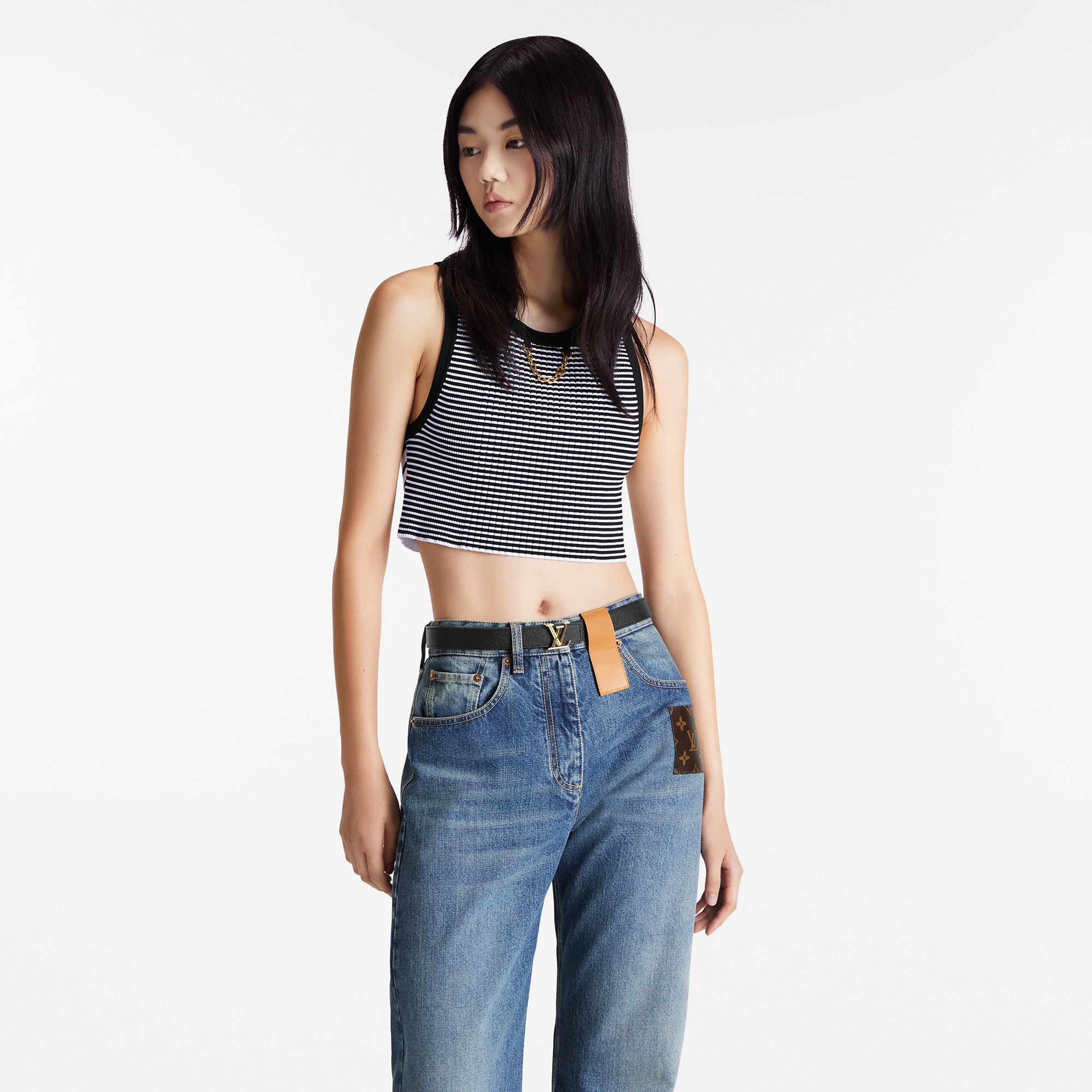 LV Iconic 25毫米雙面皮帶 Monogram 帆布 in 精選禮品