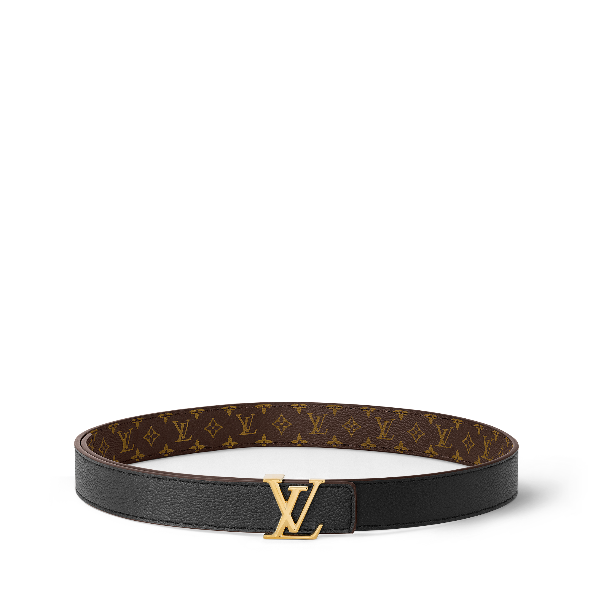 LV Iconic 25毫米雙面皮帶 Monogram 帆布 in 女士