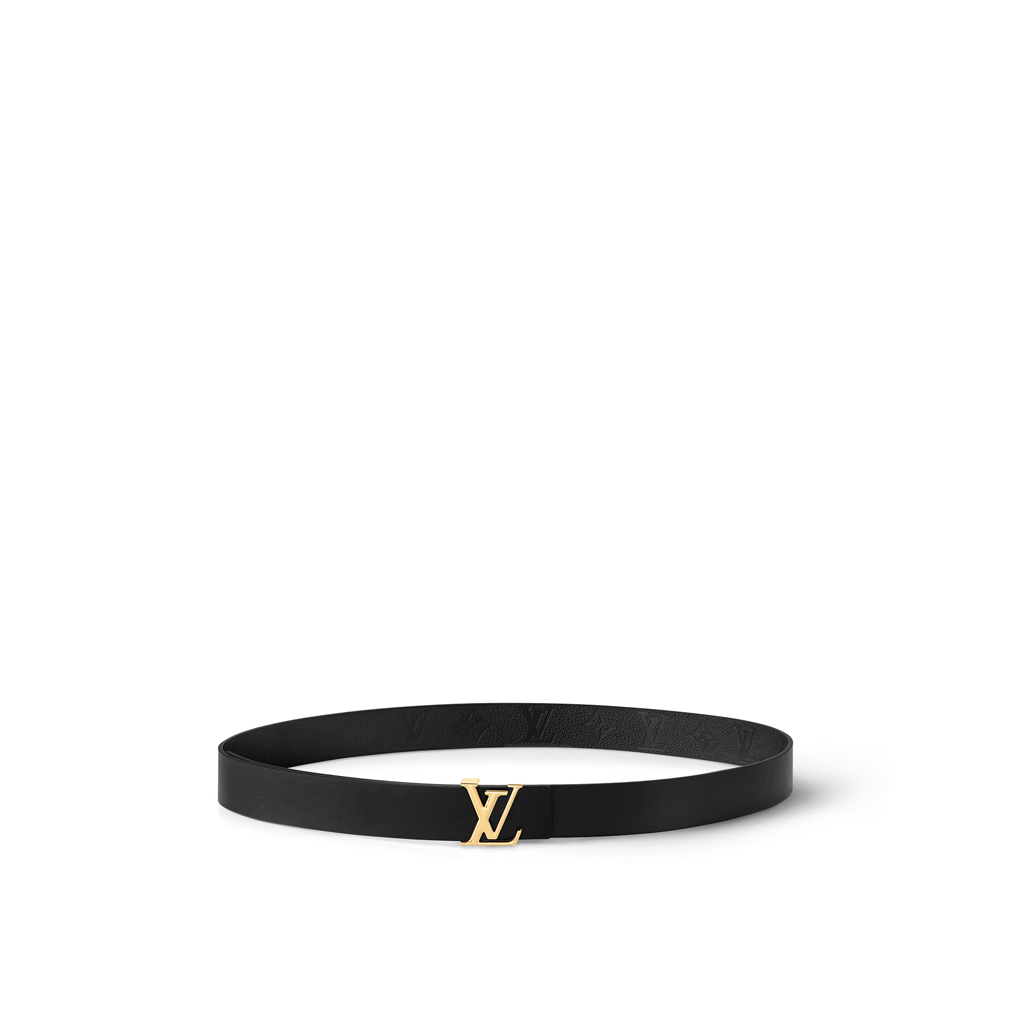 LV Iconic 30毫米雙面皮帶 Monogram Empreinte 皮革 in 女士