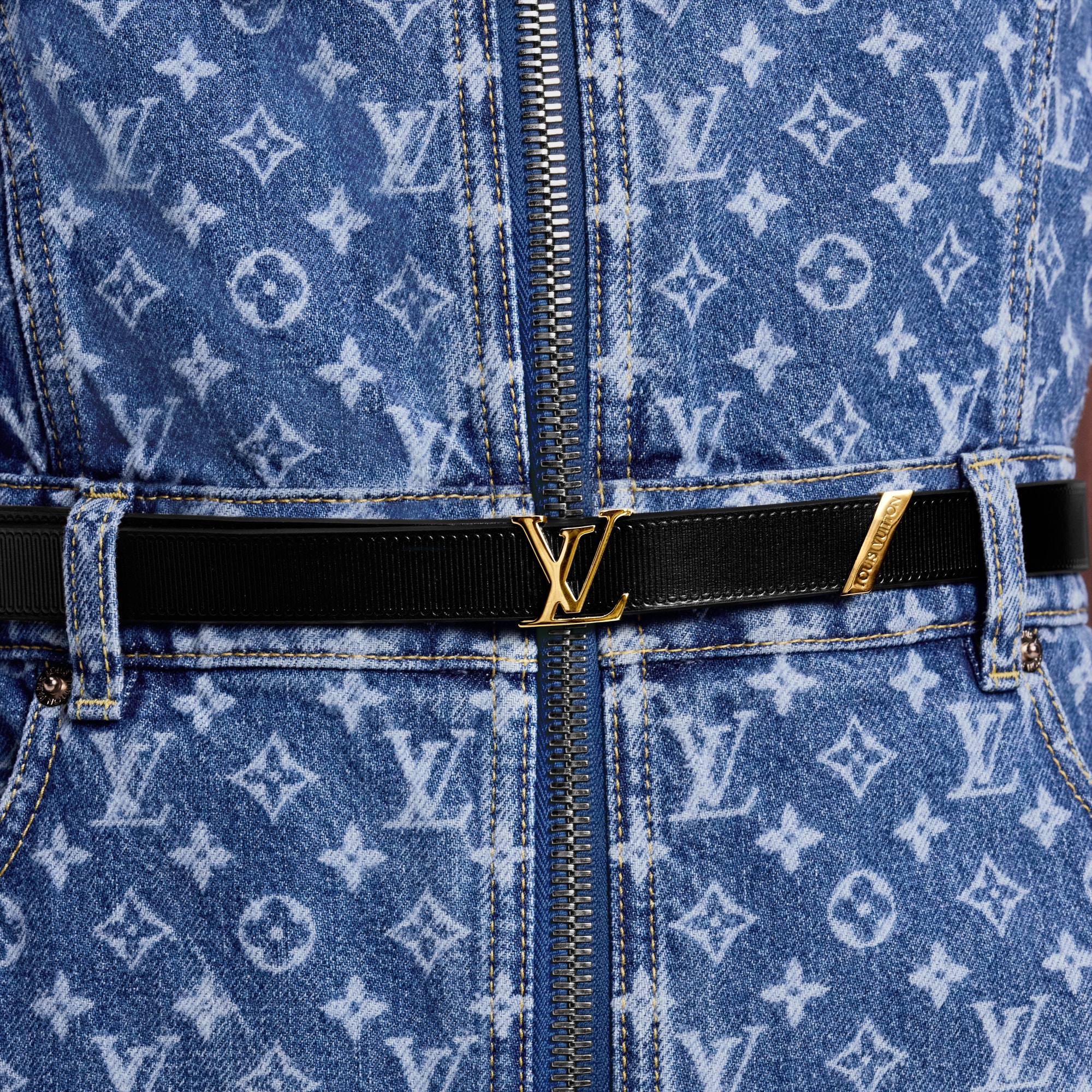 LV Initiales 20毫米皮帶 其他皮革 in 女士