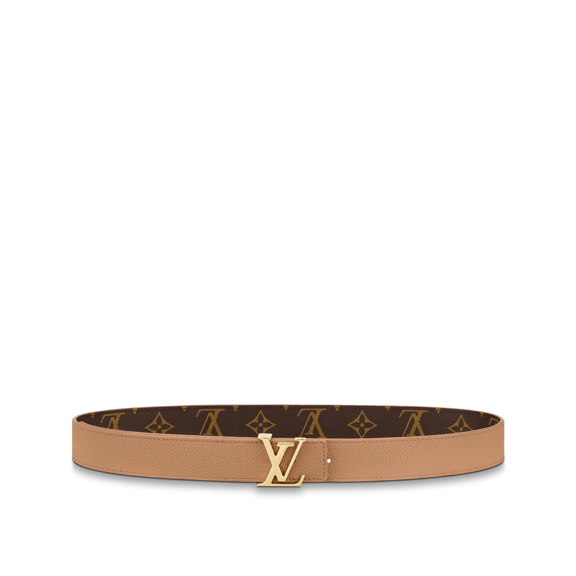 LV Initiales 30毫米雙面皮帶 Monogram 帆布 in 女士