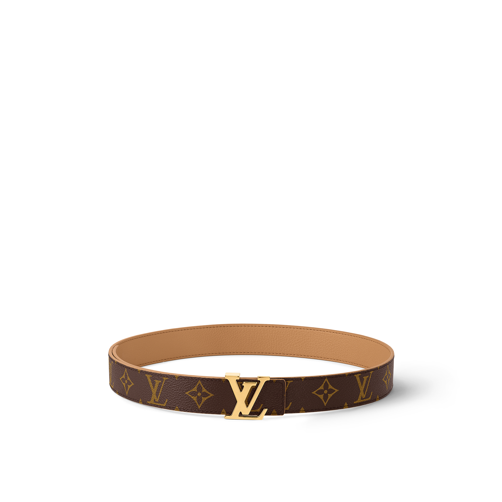 LV Initiales 30毫米雙面皮帶 Monogram 帆布 in 女士
