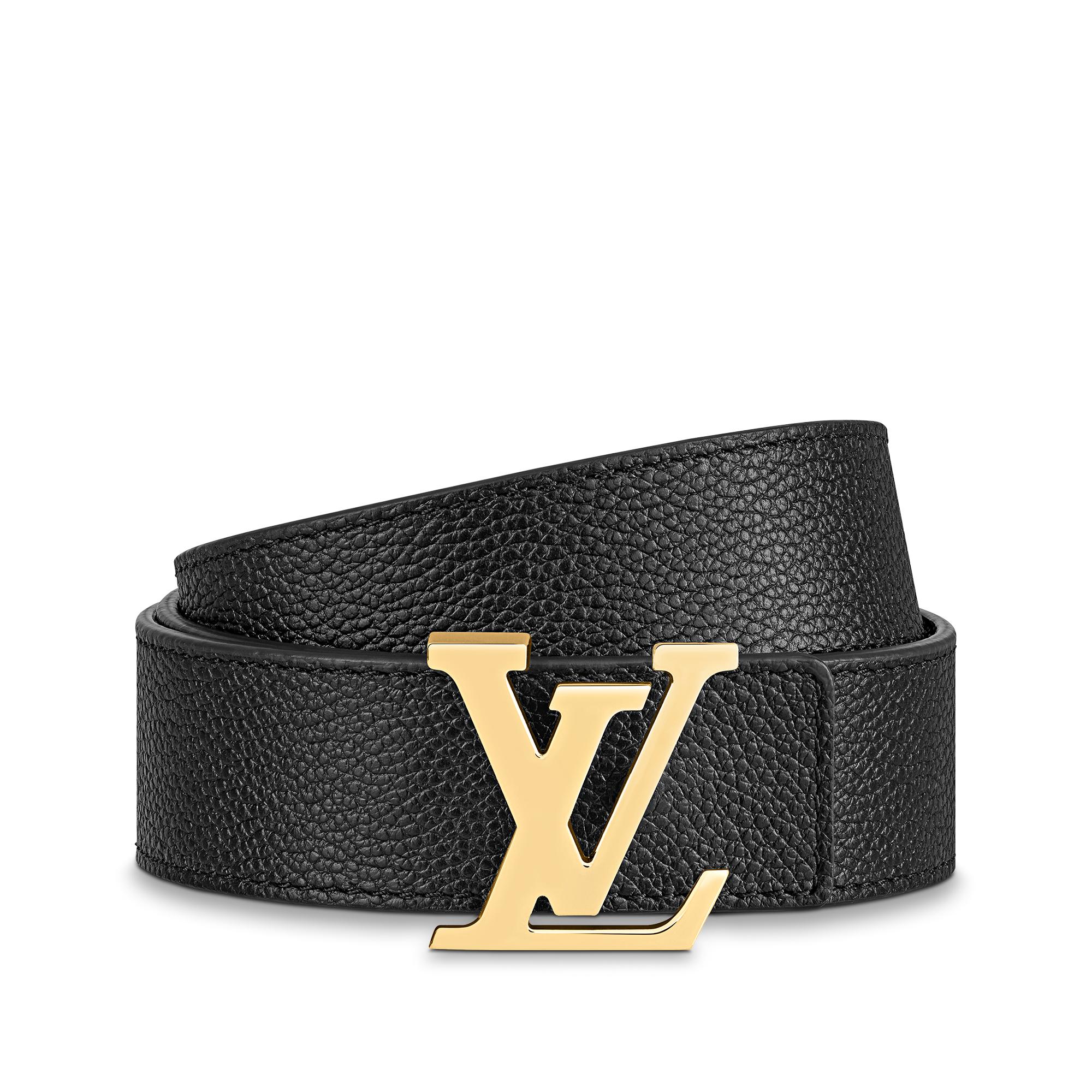 LV Initiales 30毫米雙面皮帶 Monogram 帆布 in 女士