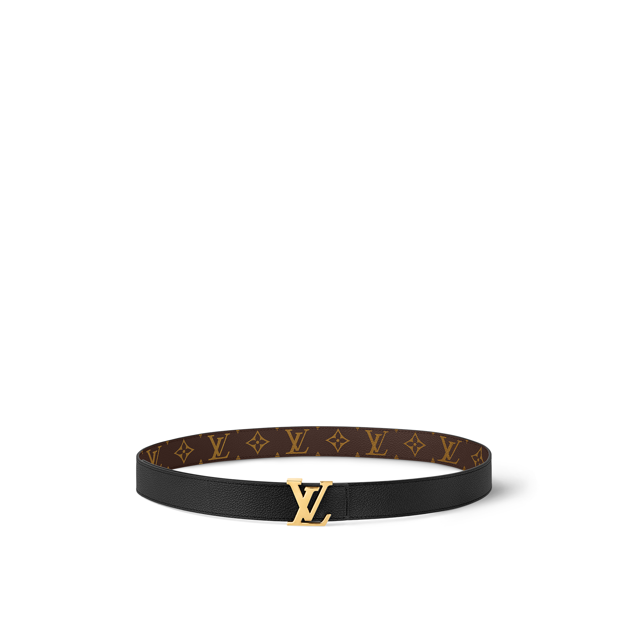 LV Initiales 30毫米雙面皮帶 Monogram 帆布 in 女士