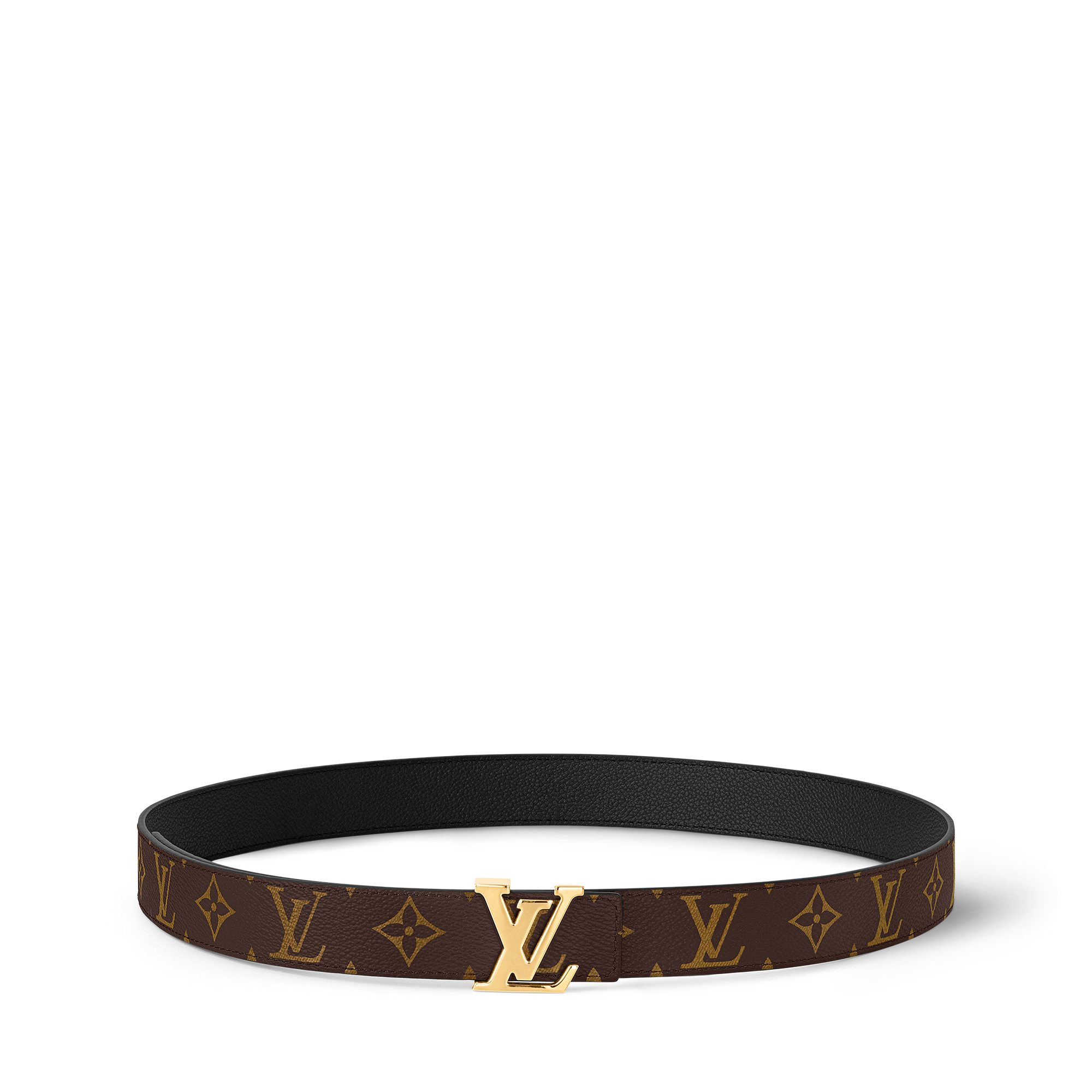 LV Initiales 30毫米雙面皮帶 Monogram 帆布 in 女士