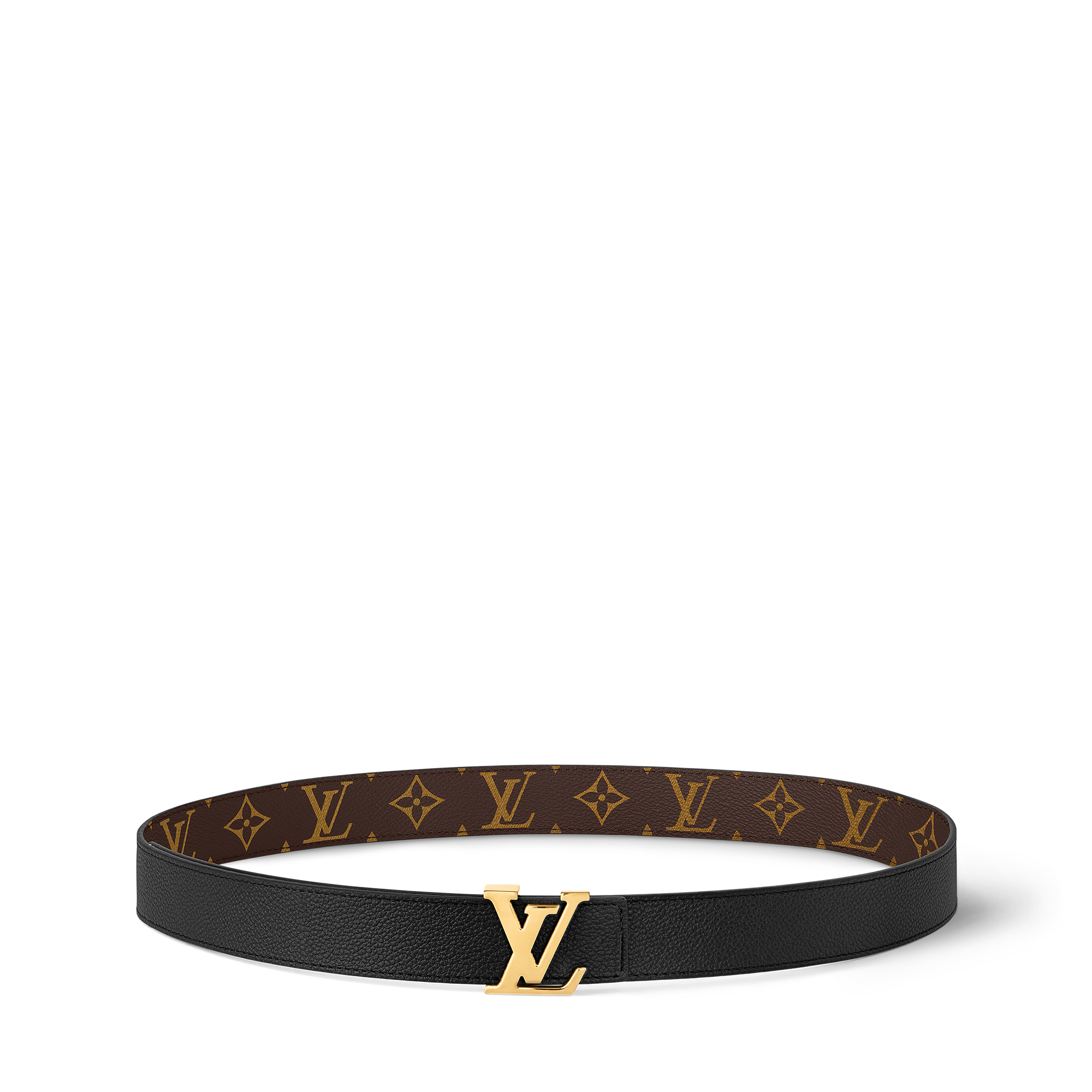 LV Initiales 30毫米雙面皮帶 Monogram 帆布 in 女士