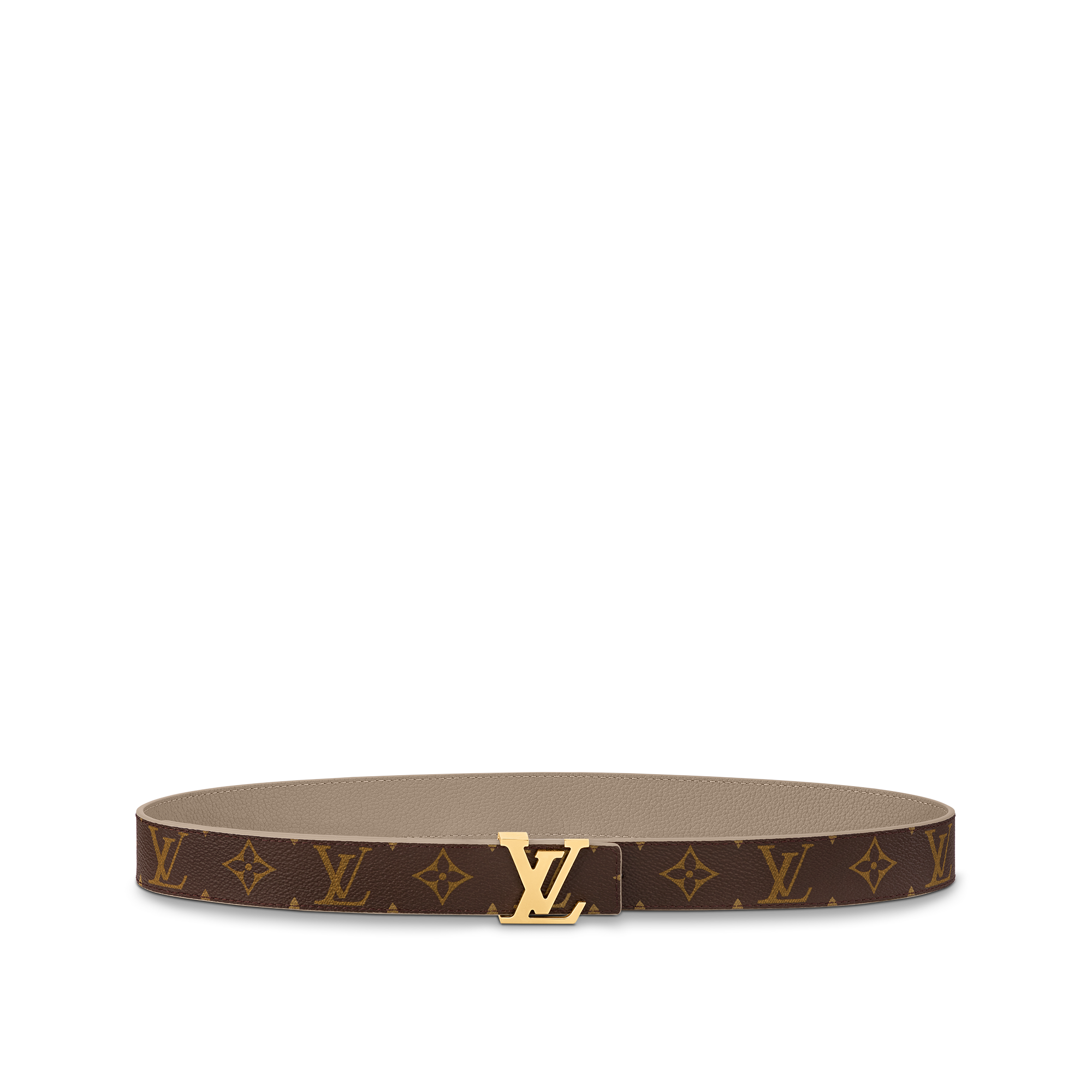 LV Initiales 30毫米雙面皮帶 Monogram 帆布 in 女士