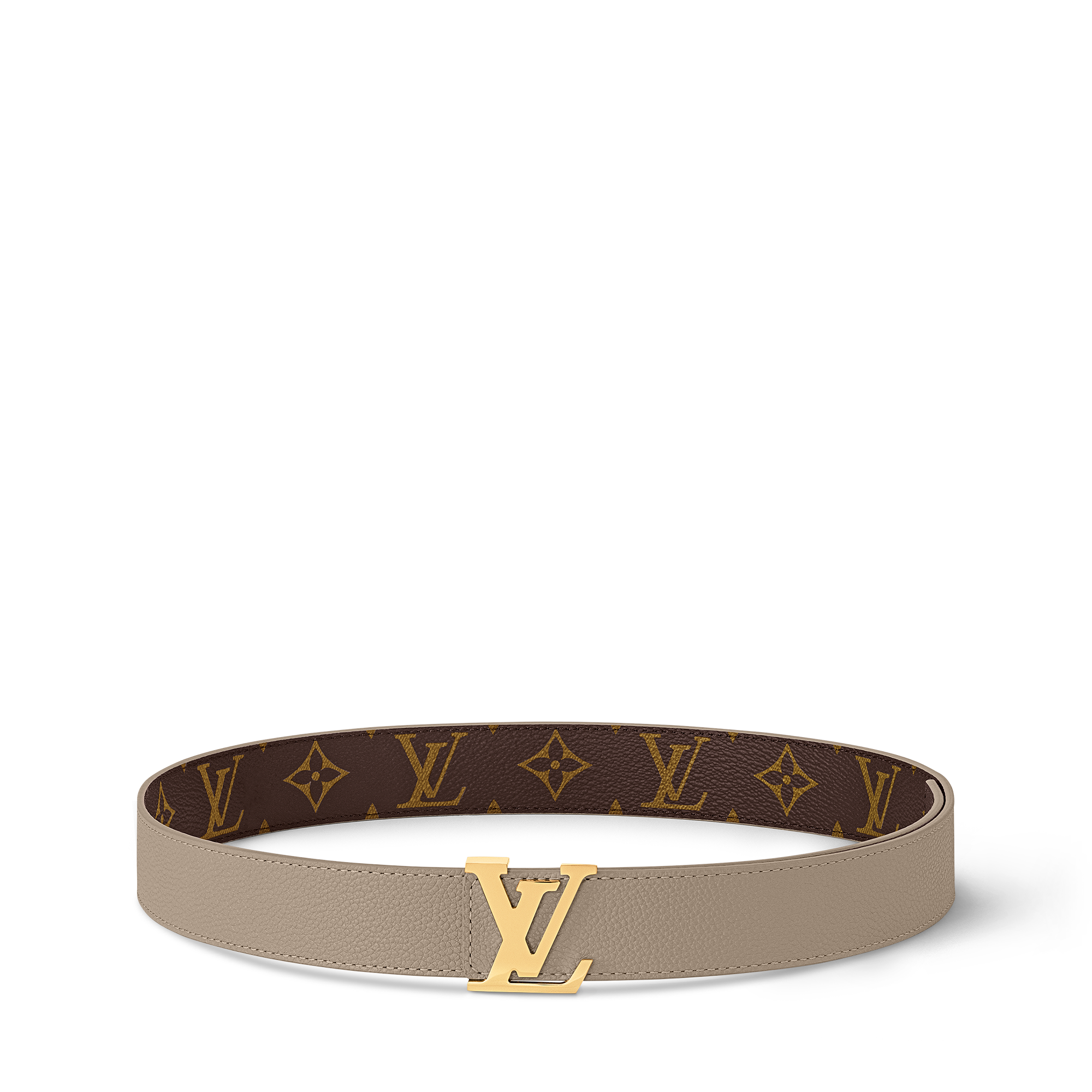 LV Initiales 30毫米雙面皮帶 Monogram 帆布 in 女士