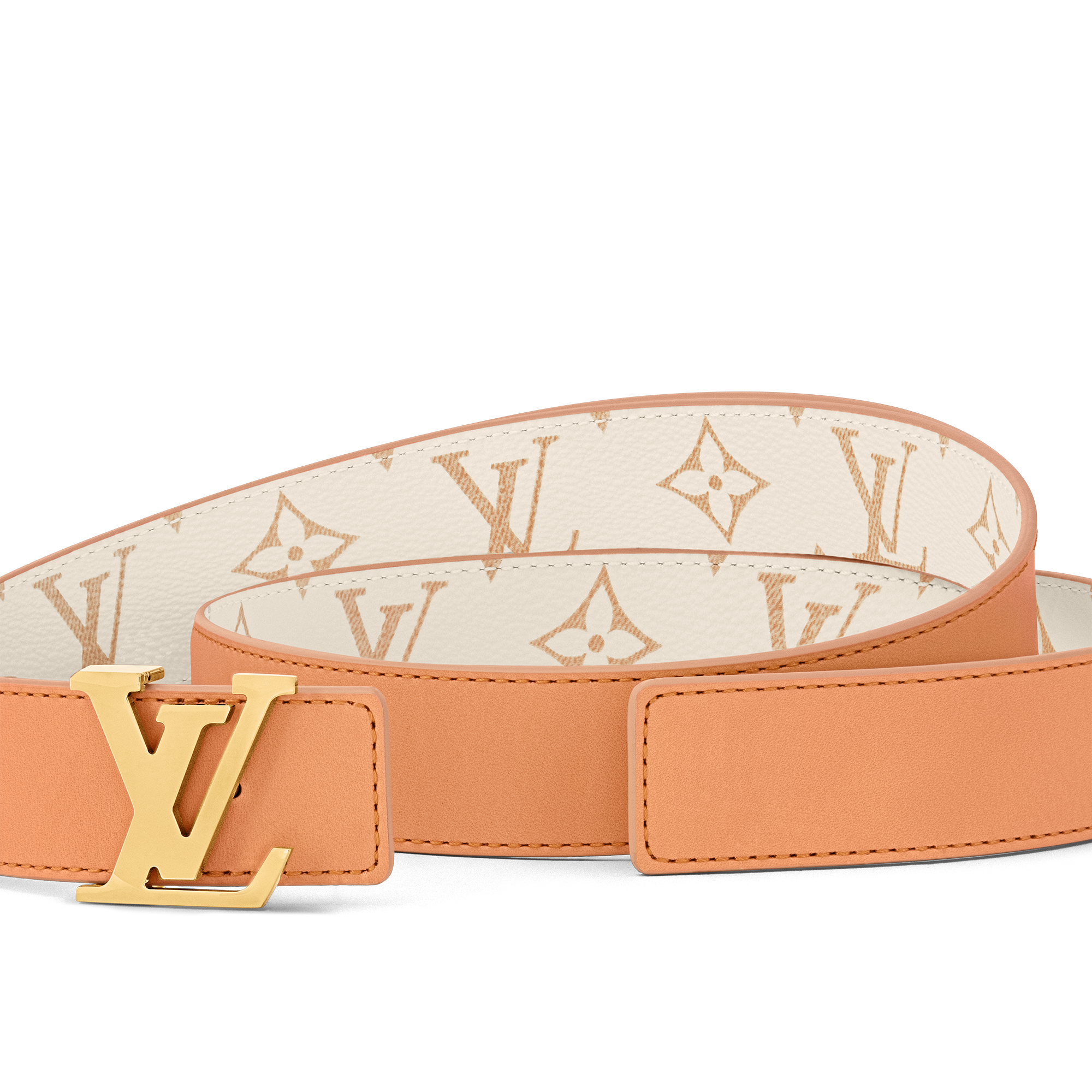 LV Iconic 30毫米雙面皮帶 Monogram Empreinte 皮革 in 女士