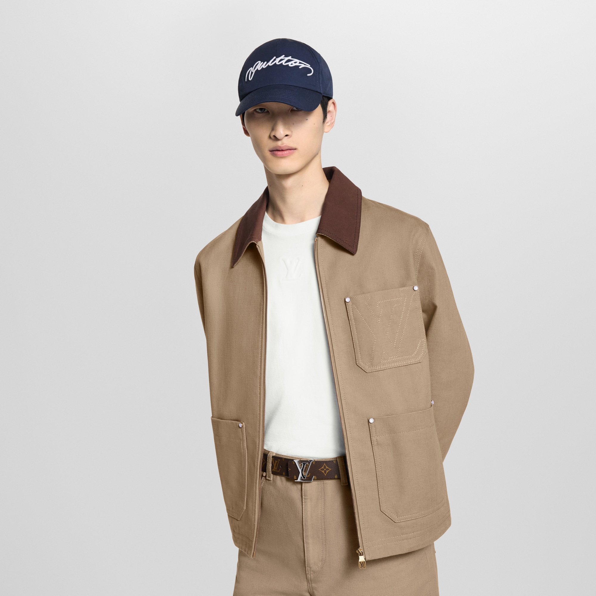 LV Initiales 35毫米雙面皮帶  in 男士