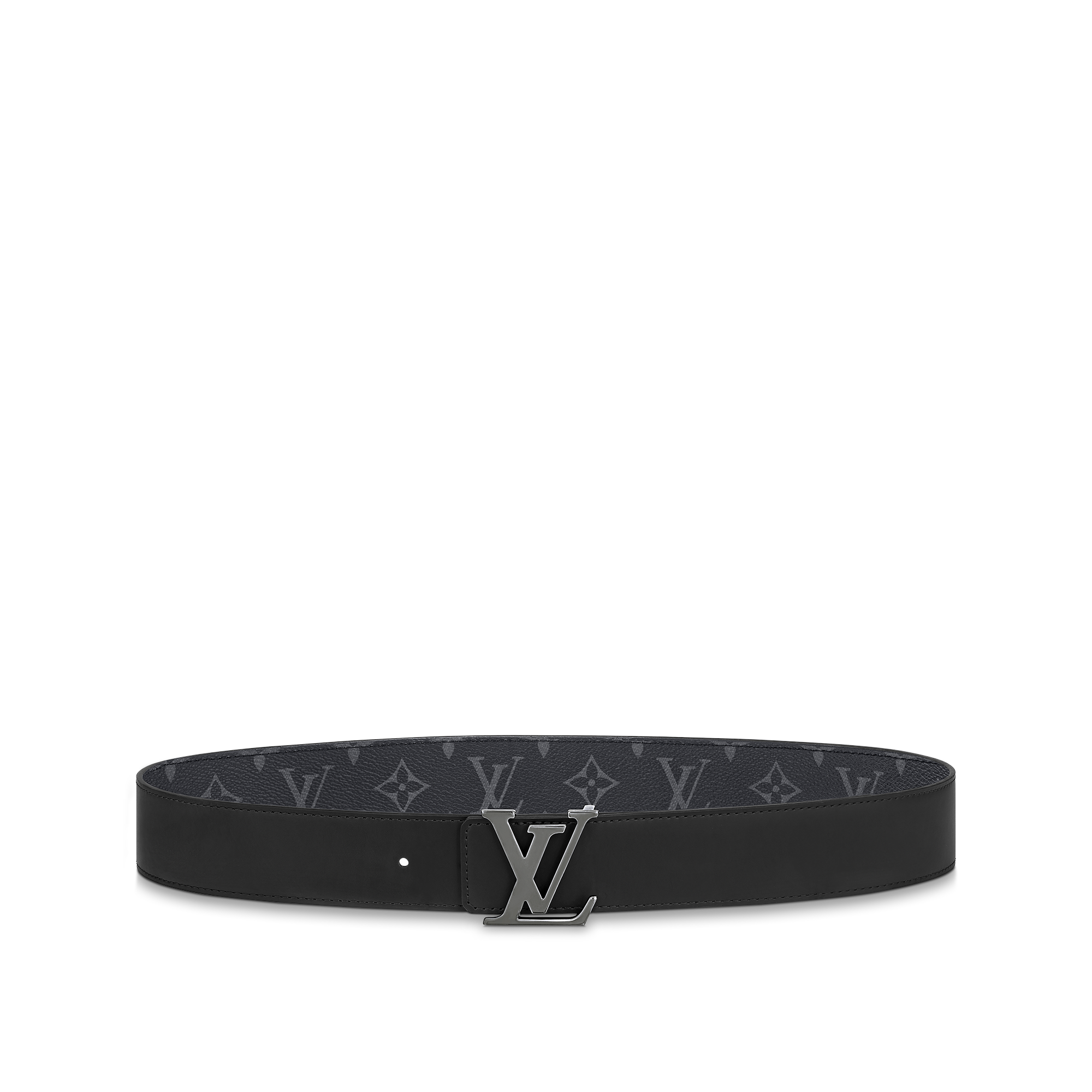 LV Initiales 40毫米雙面皮帶 Monogram Eclipse 帆布 in 男士