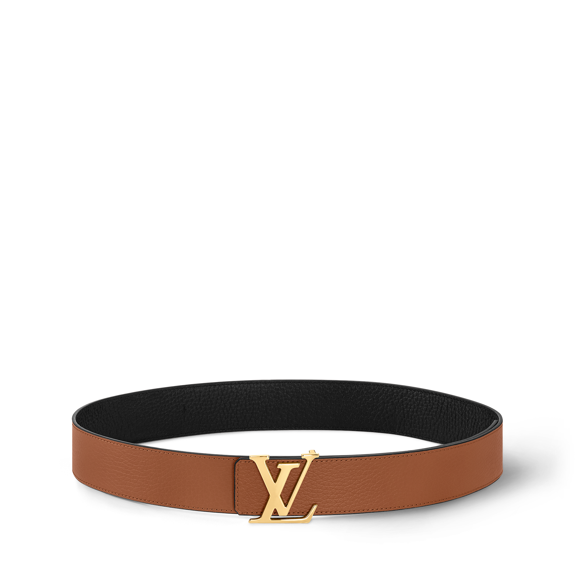 LV Initials 40毫米雙面皮帶 Taurillon 皮革 in 男士
