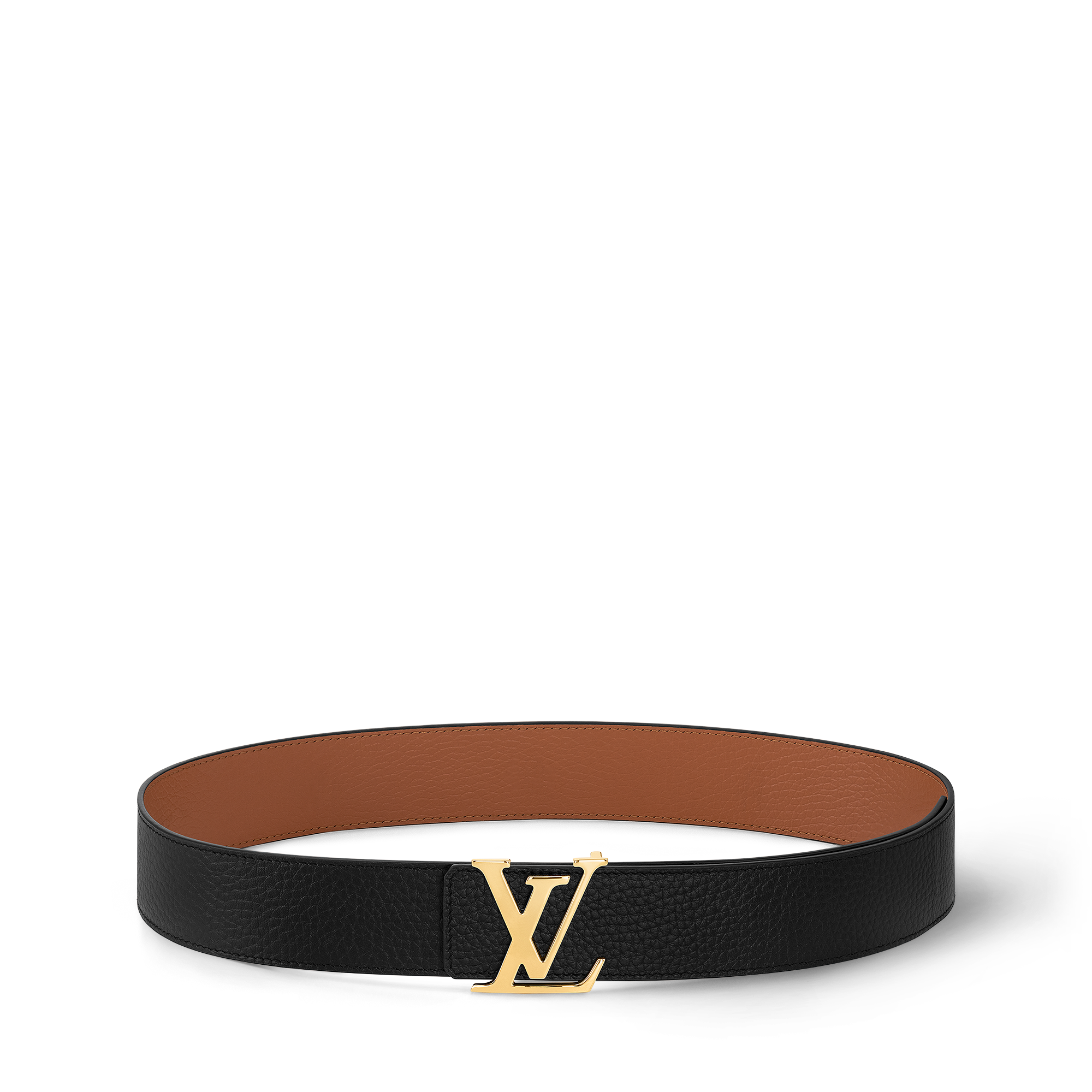 LV Initials 40毫米雙面皮帶 Taurillon 皮革 in 男士