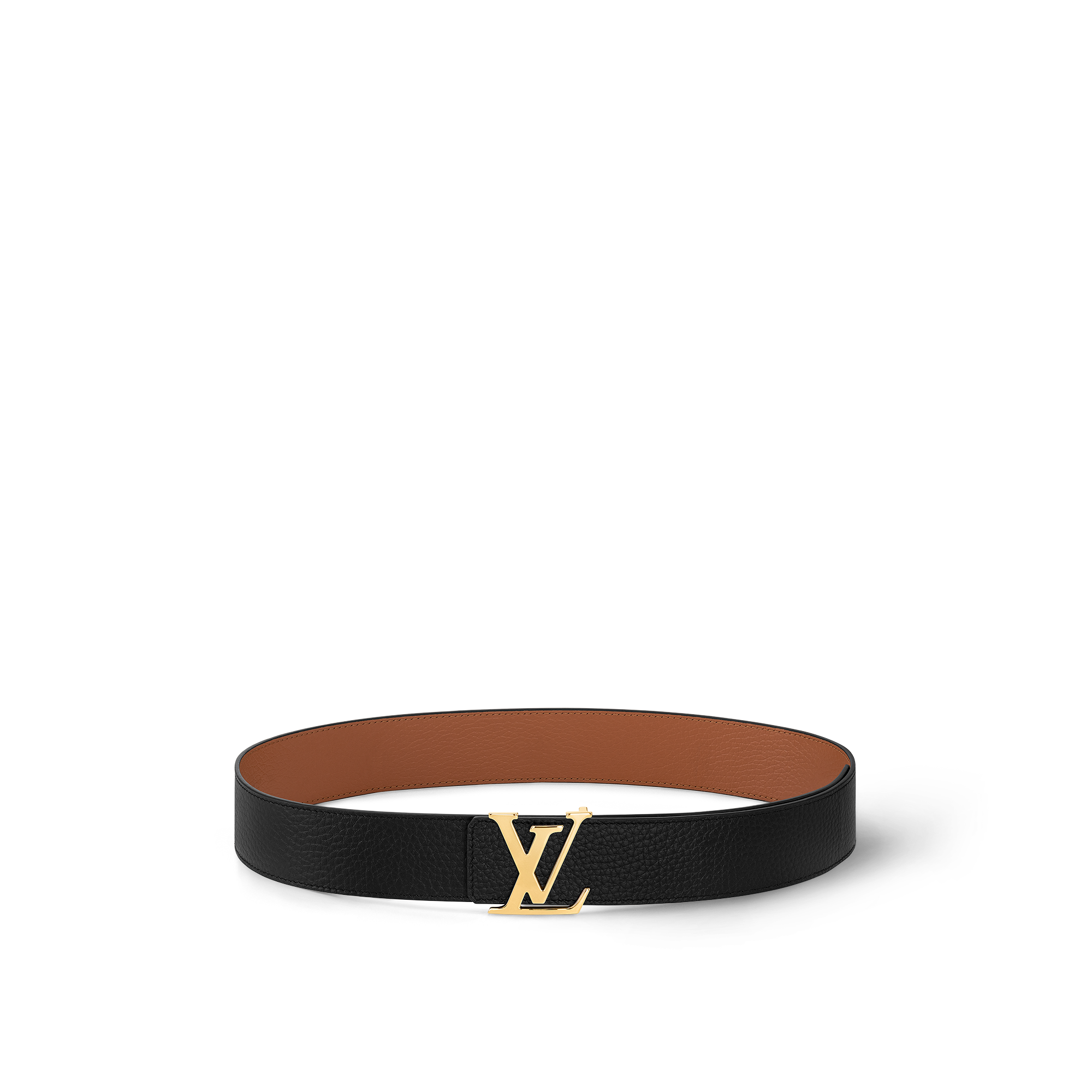 LV Initials 40毫米雙面皮帶 Taurillon 皮革 in 男士