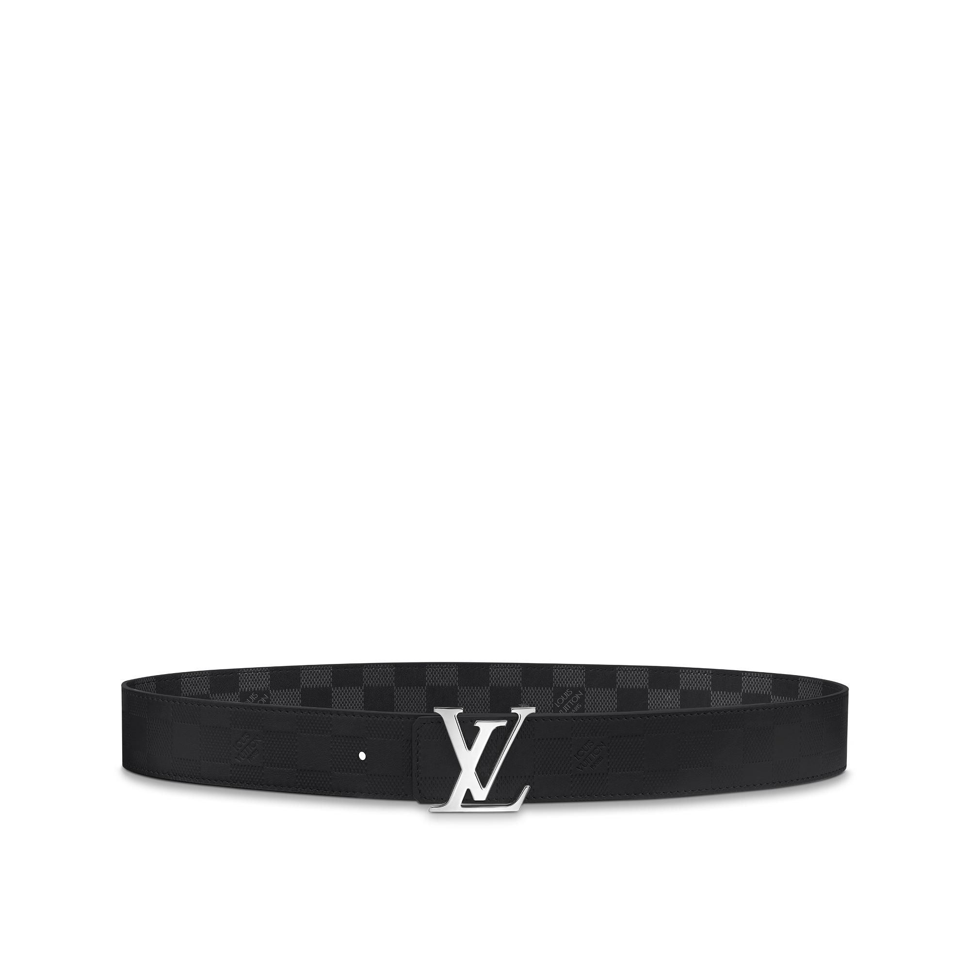 LV Initiales 40毫米雙面皮帶 Damier Infini 皮革 in 男士