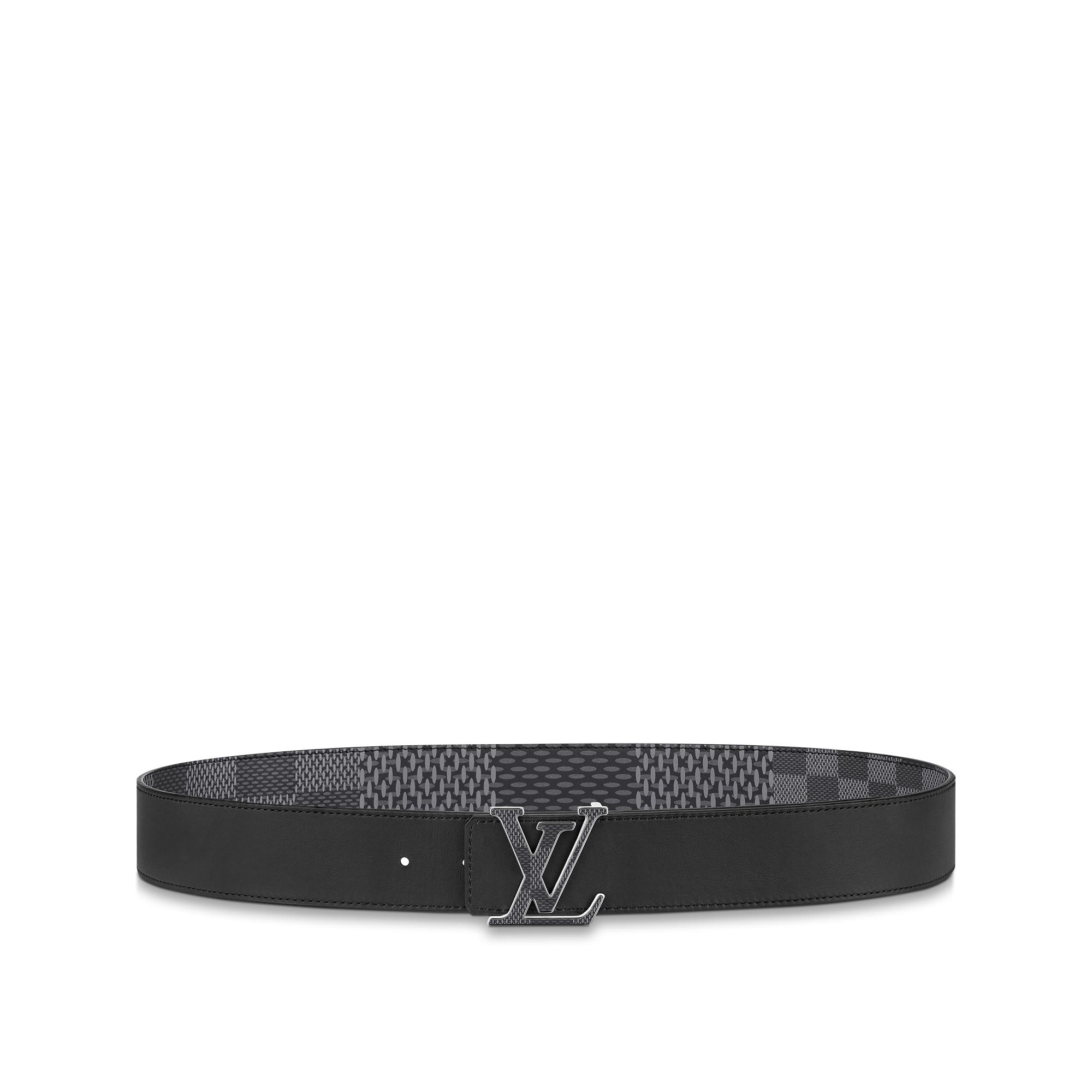 LV Initiales 40毫米雙面皮帶 Damier Infini 皮革 in 男士